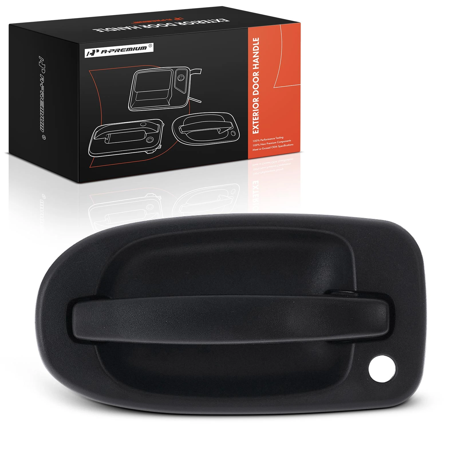 Rear Passenger Texture Black Exterior Door Handle for 1997-1999 Pontiac Trans Sport