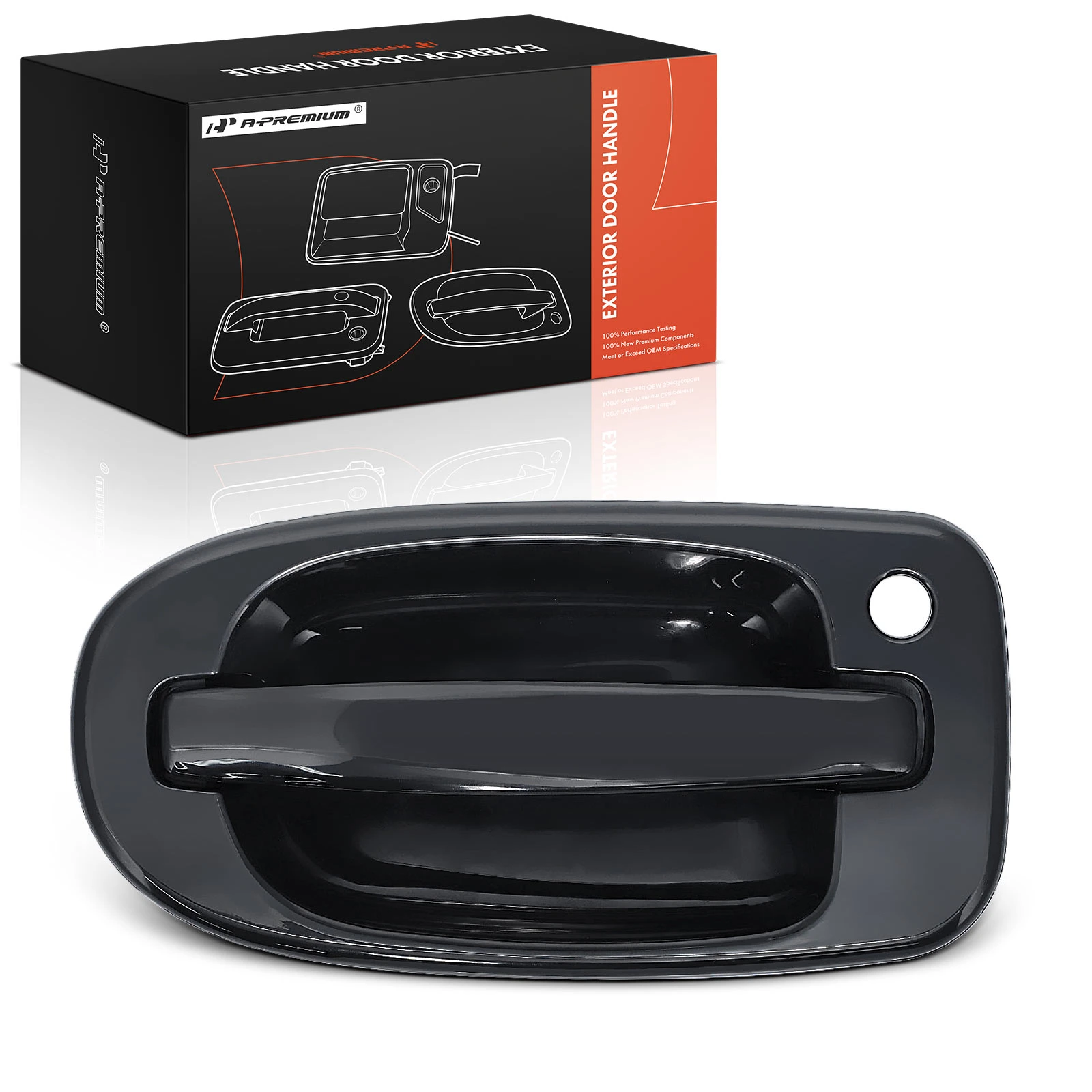 Front Passenger Smooth Black Exterior Door Handle for 1997-1999 Pontiac Trans Sport
