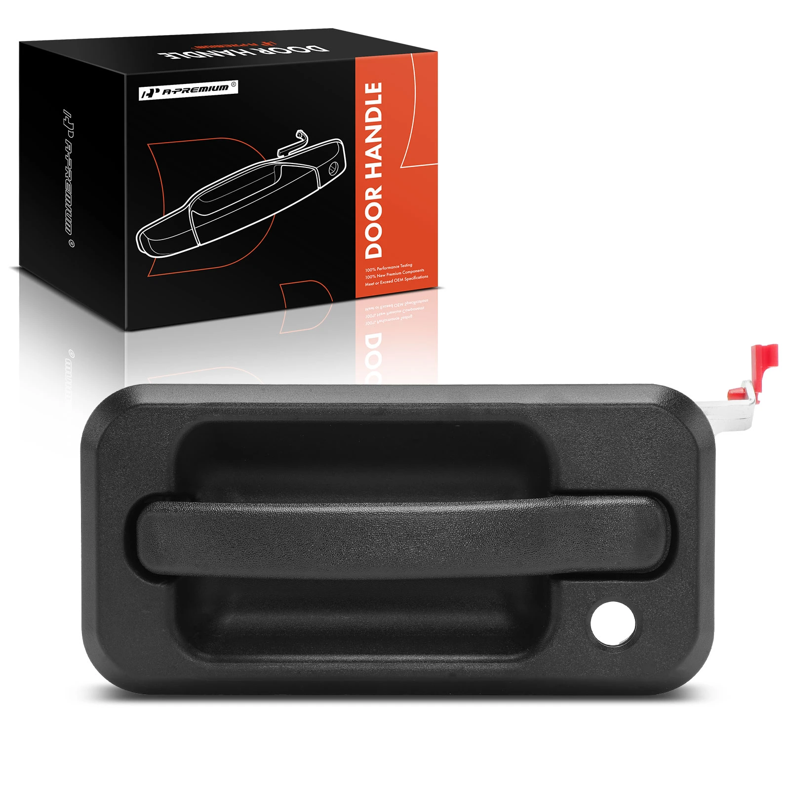 Front Driver Black Exterior Door Handle with Keyhole for 2003-2006 Hummer H2