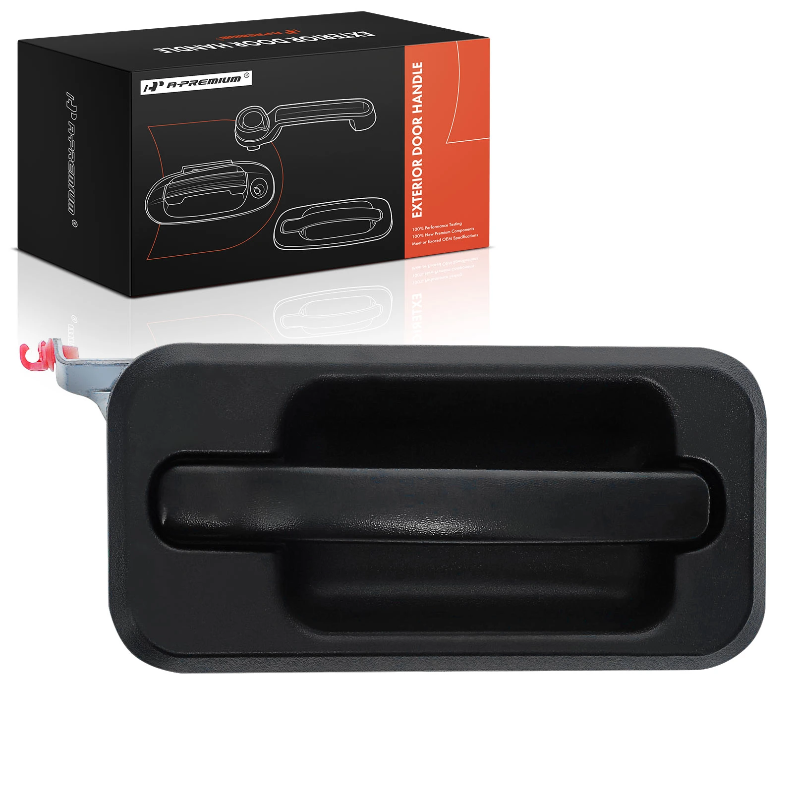 Front Passenger Textured Black Exterior Door Handle for 2006 Hummer H2