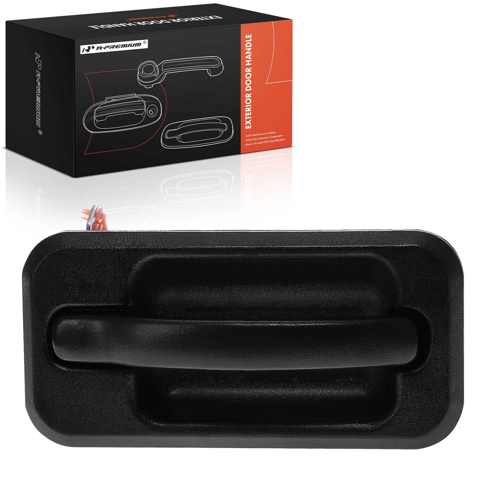 Rear Passenger Textured Black Exterior Door Handle for 2003-2006 Hummer H2