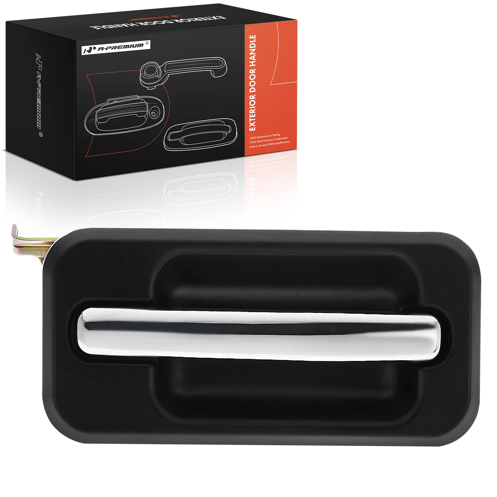 Front Passenger Chrome Black Exterior Door Handle for 2006-2009 Hummer H2