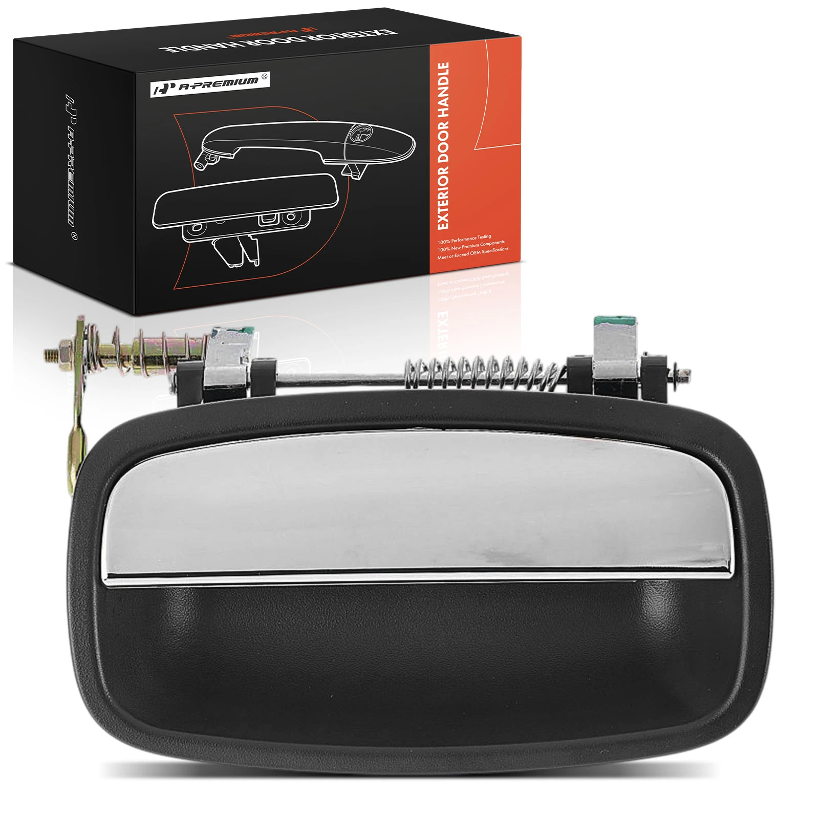 Rear Passenger Chrome & Black Exterior Door Handle