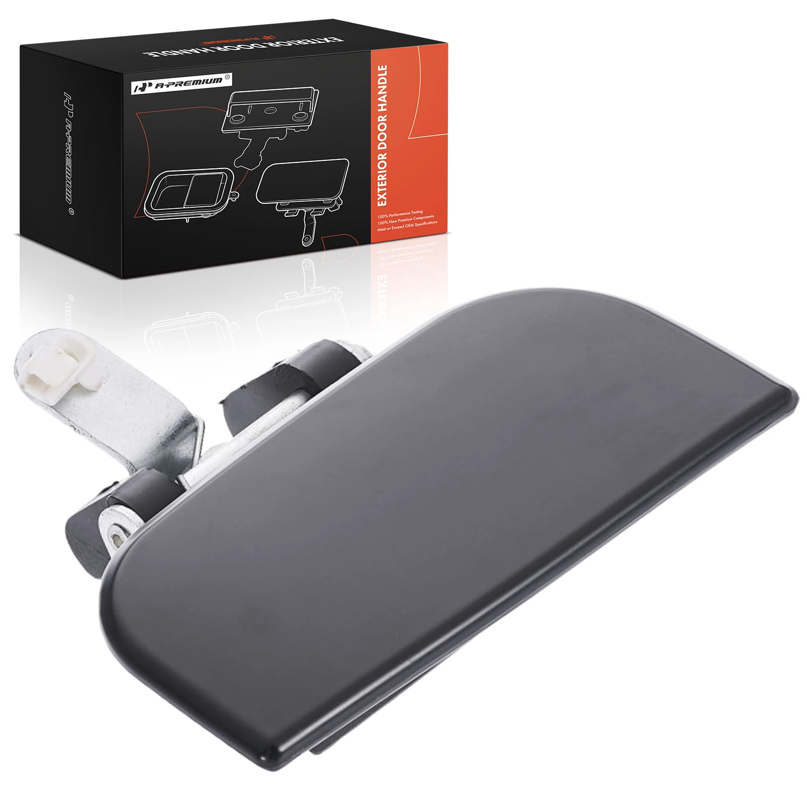 Rear Passenger Black Exterior Door Handle for Nissan Pathfinder 1996-2004