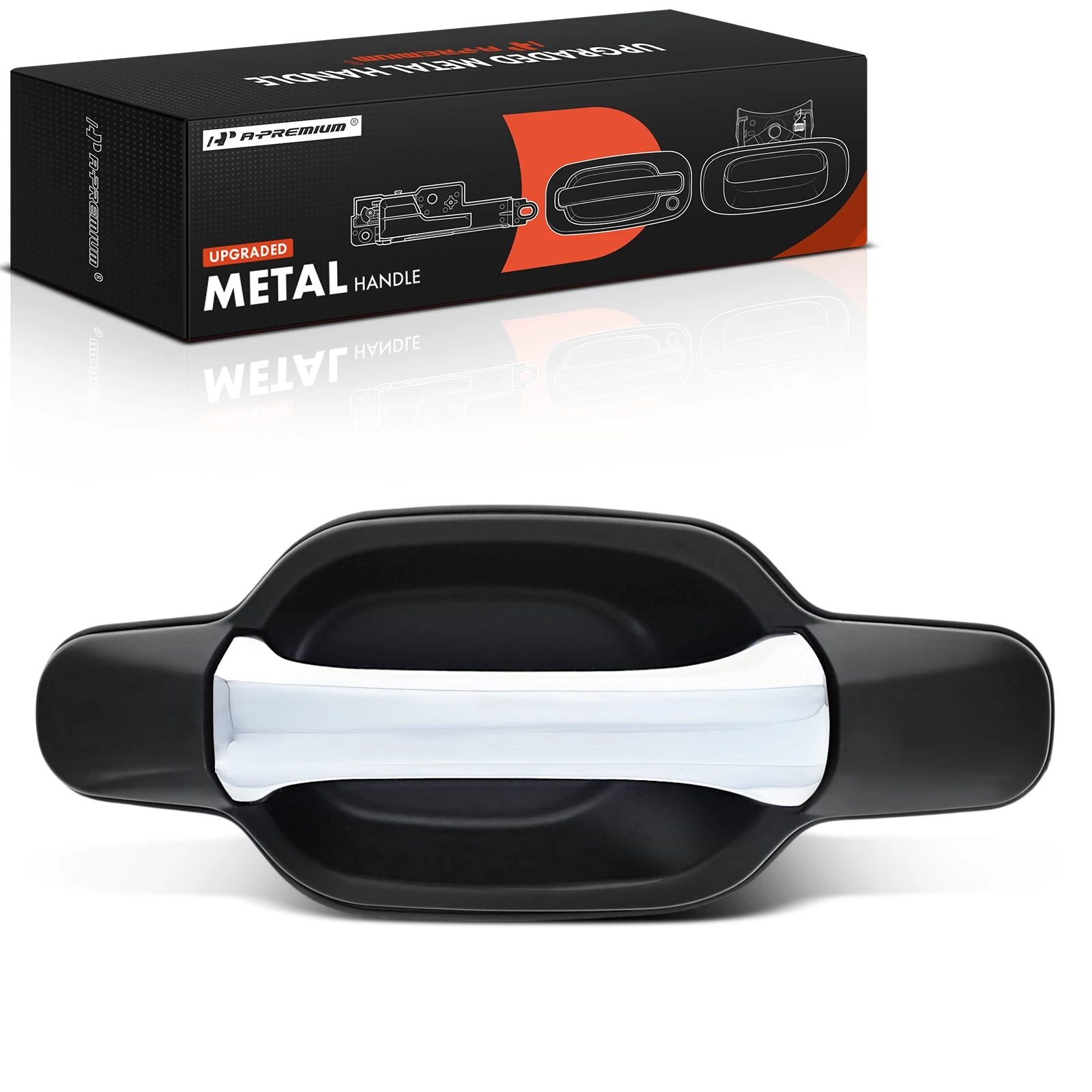 Rear Driver Upgraded Metal Exterior Door Handle