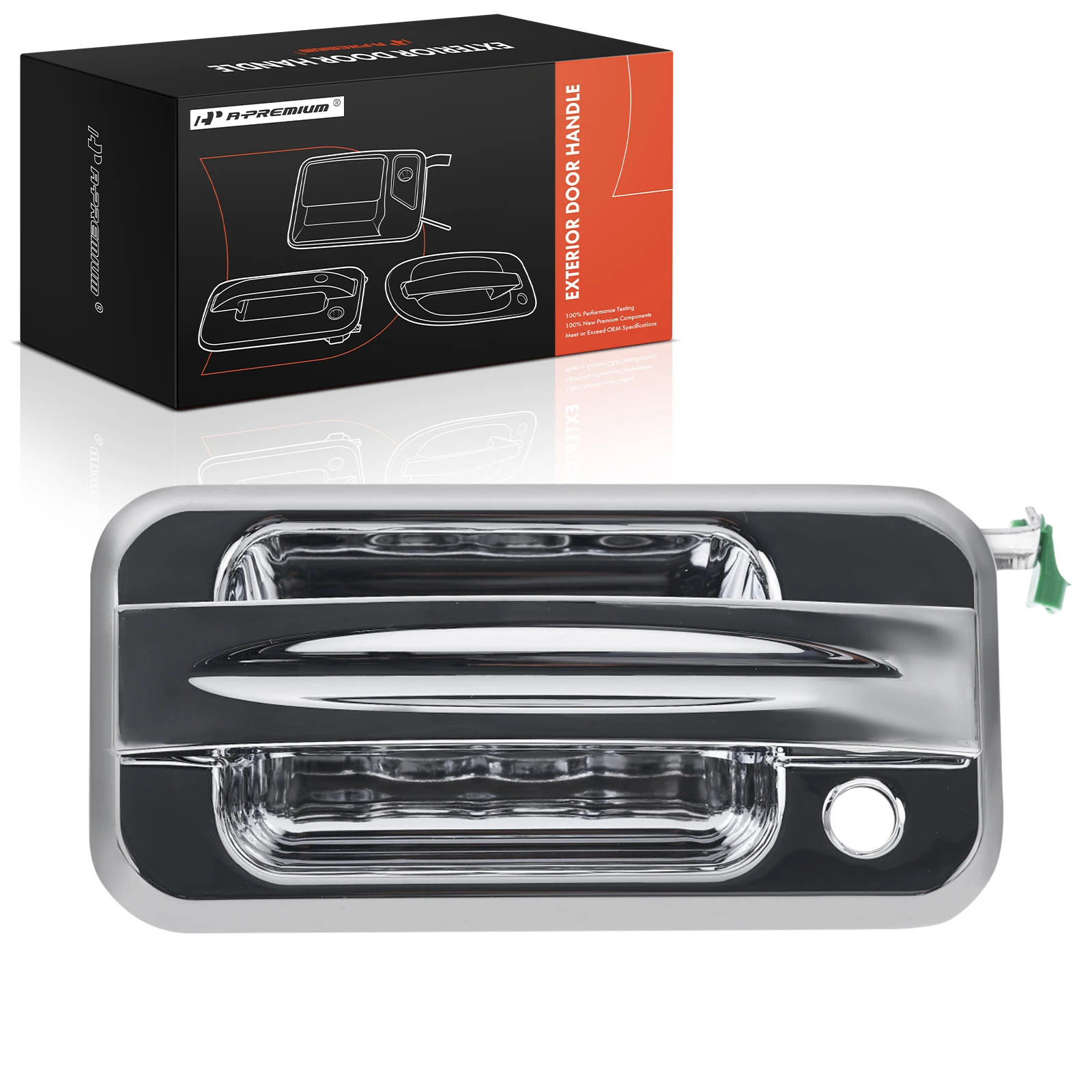 Front Driver Chrome Exterior Door Handle with Keyhole for 2003-2009 Hummer H2