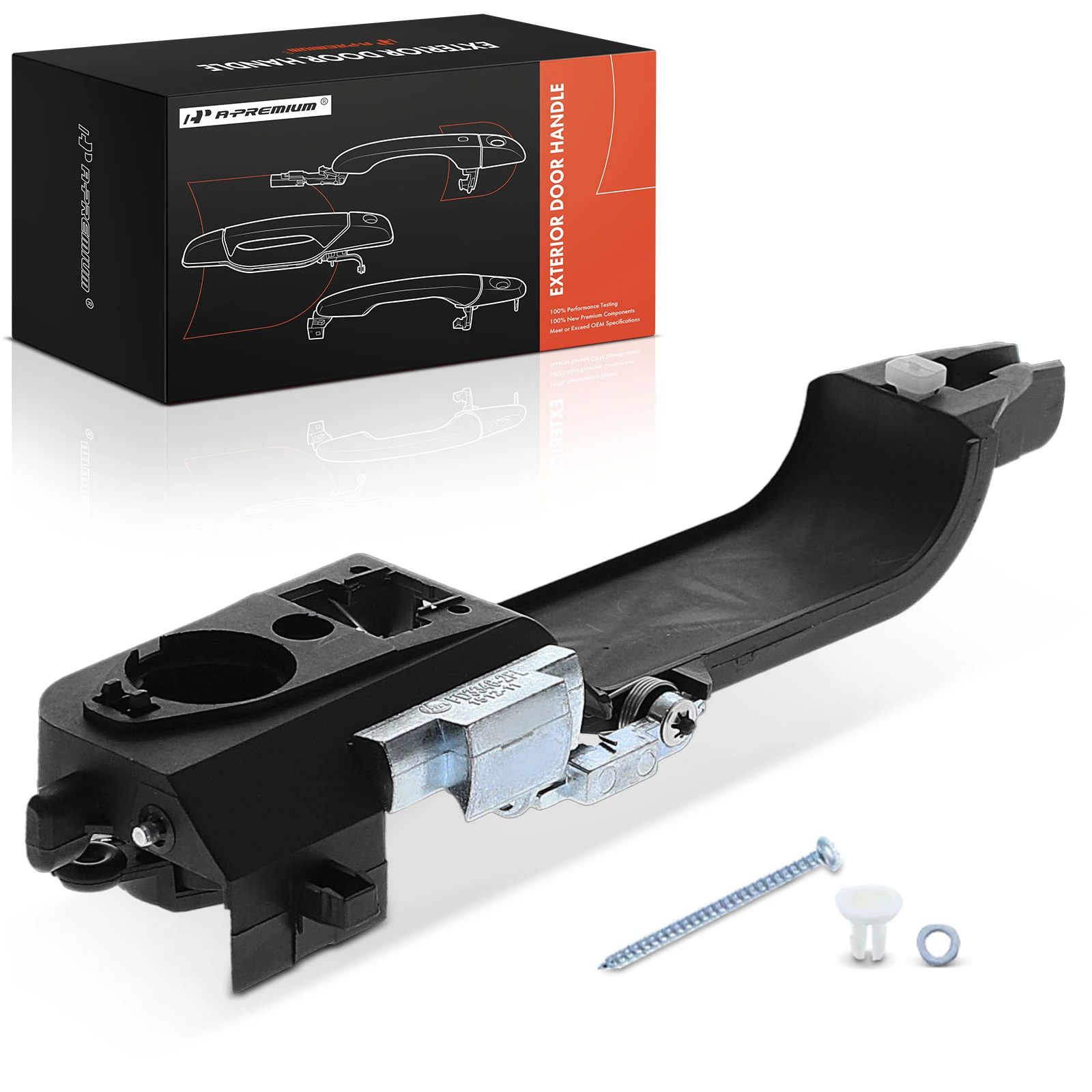 Front Driver Black Exterior Door Handle Bracket