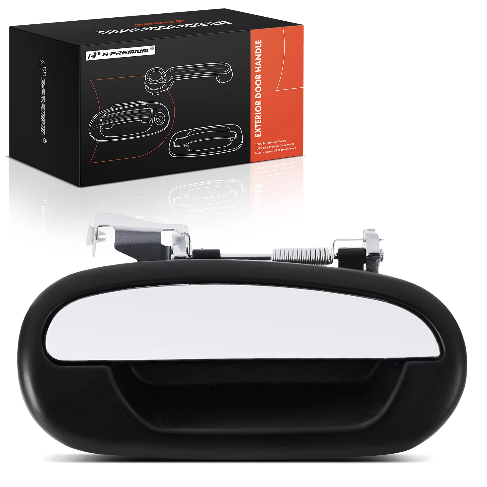 Front Passenger Black Chrome Exterior Door Handle