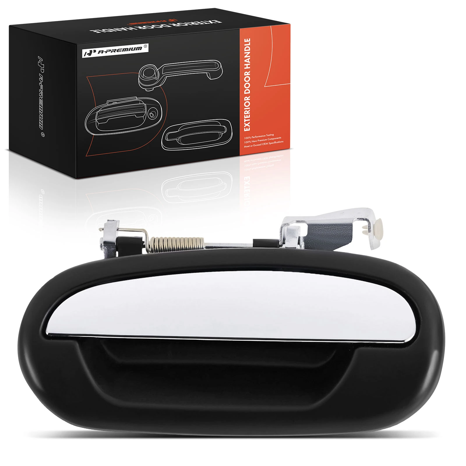 Rear Driver Black Chrome Exterior Door Handle