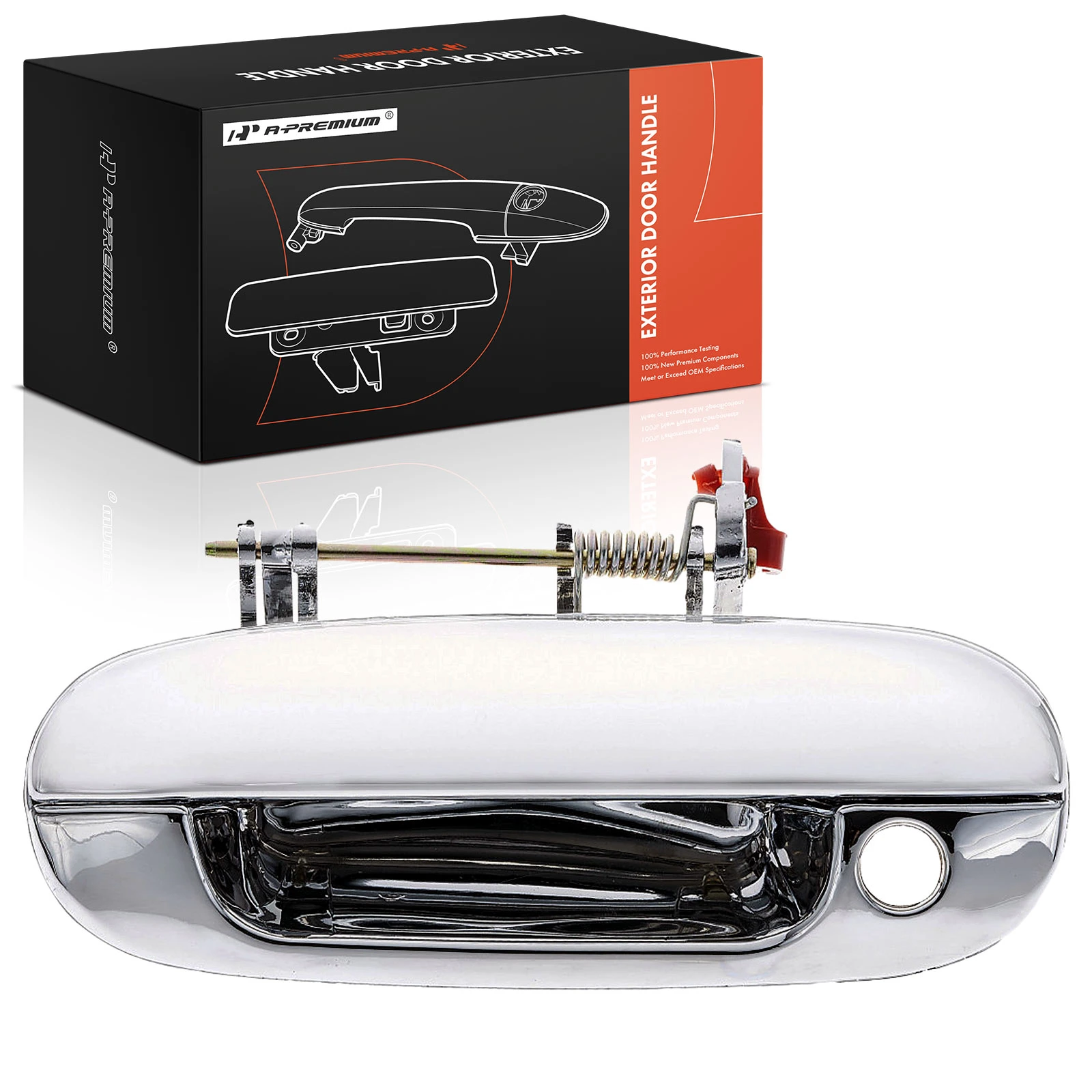 Front Driver Chrome Exterior Door Handle with key hole for 2002-2009 GMC Envoy