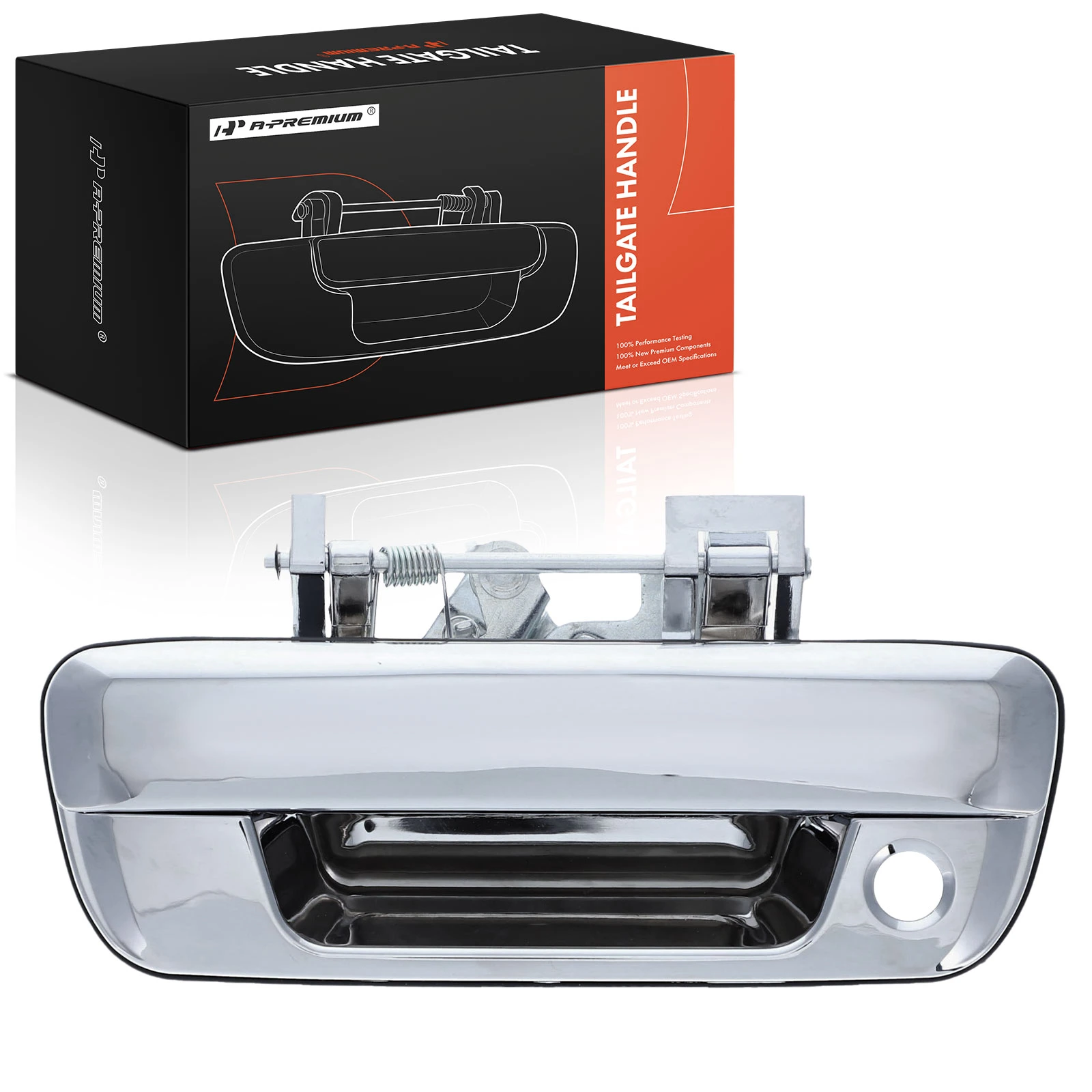 Chrome Tailgate Handle with Keyhole