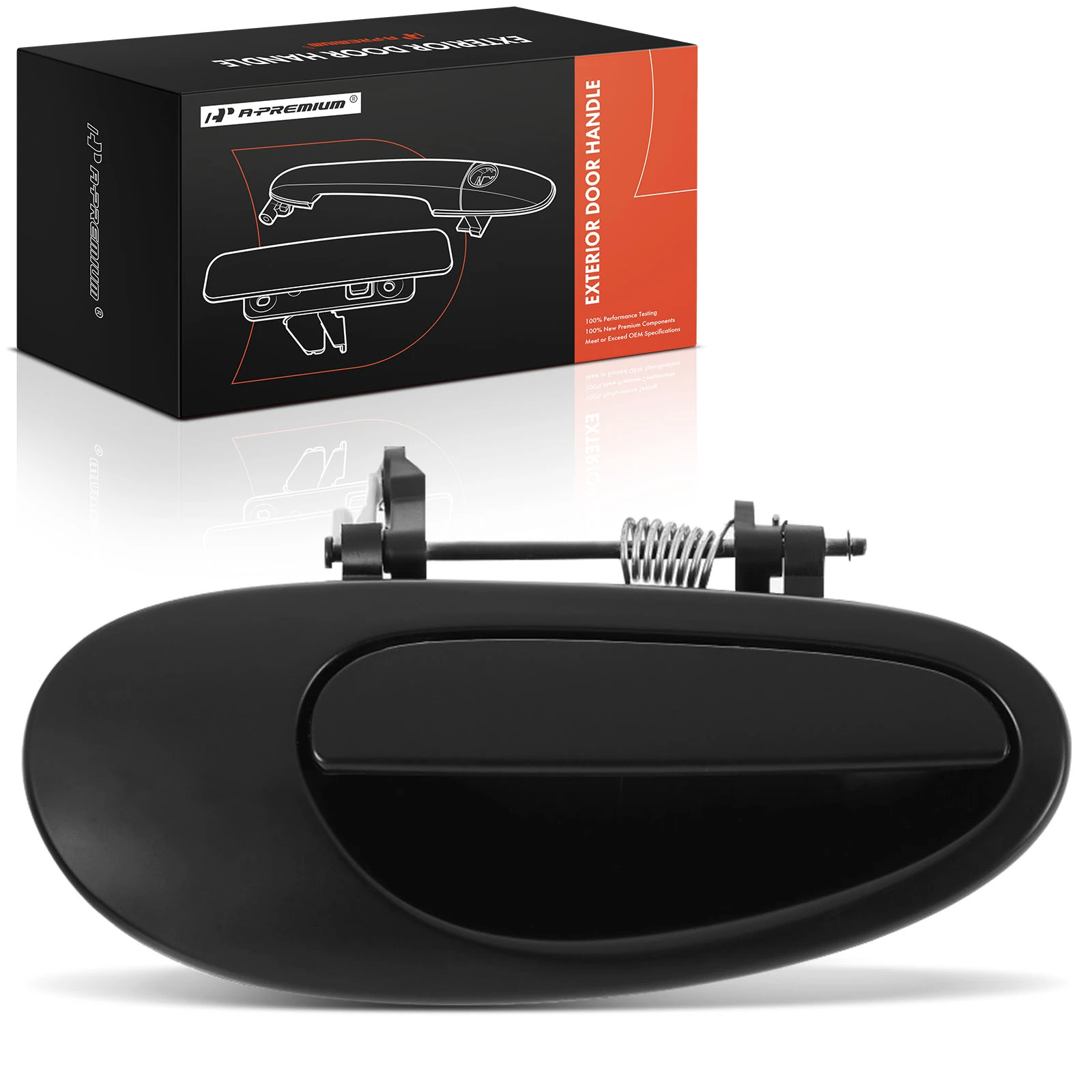 Rear Passenger Black Exterior Handle