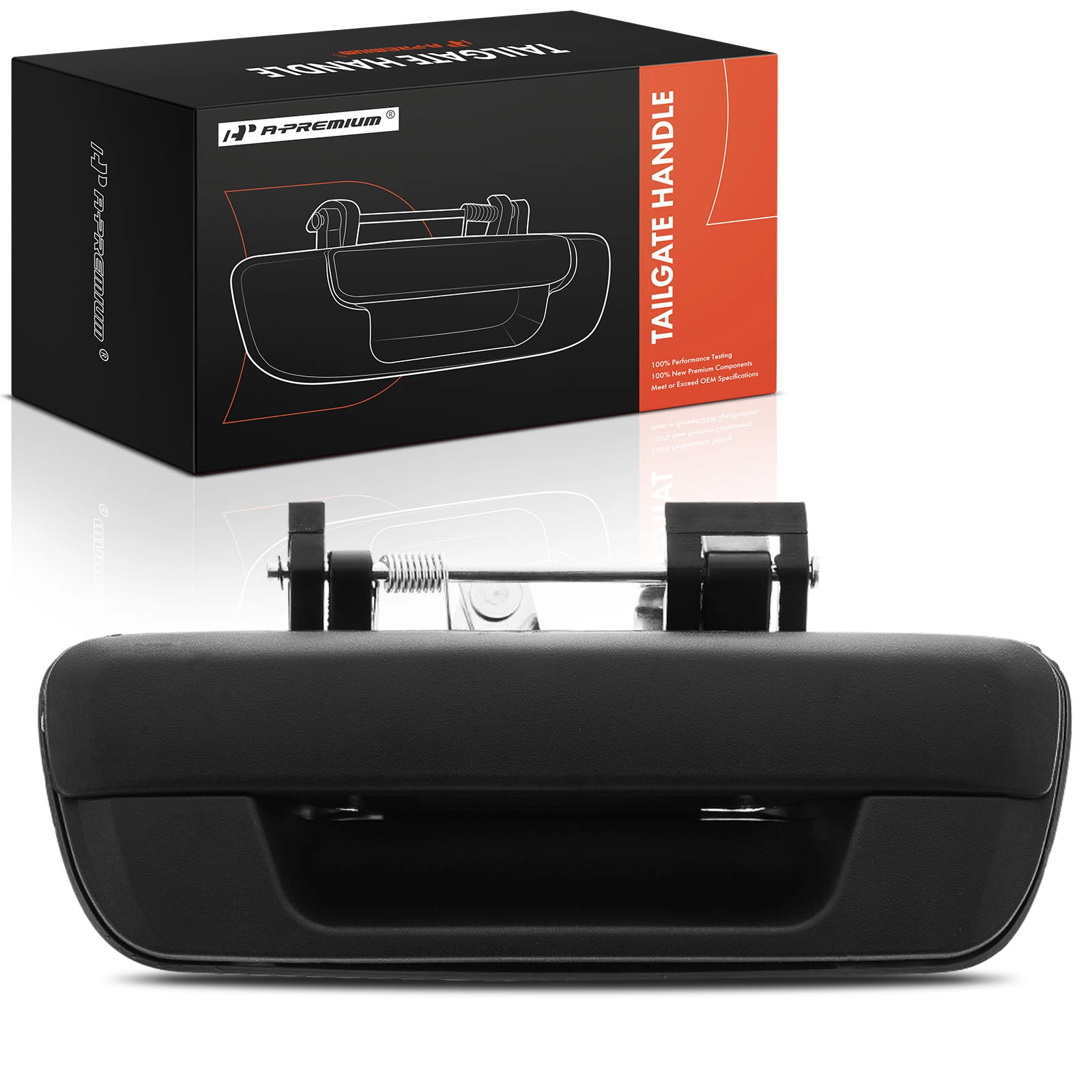 Rear Textured Black Tailgate Handle