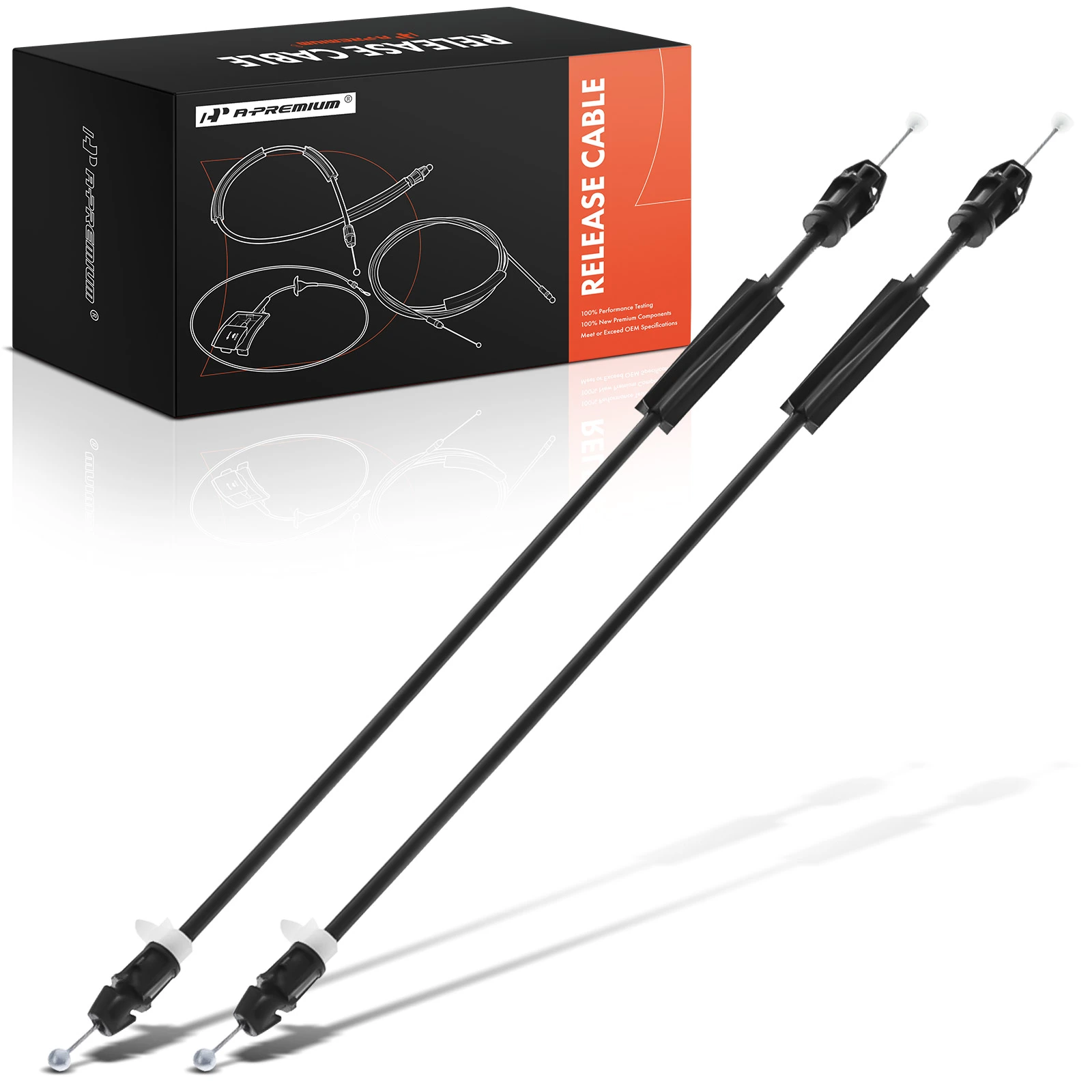 2 Pcs Rear Door Latch Release Cable for Chevy Silverado 1500 GMC Sierra 1500