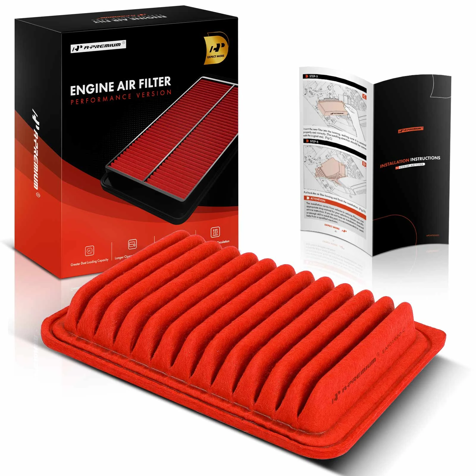 Front High Performance Engine Air Filter