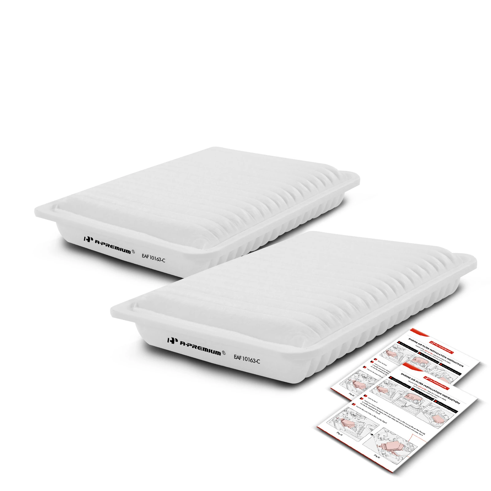 A-Premium 2-PC Engine & Cabin Air Filter W/Activated Carbon - View #2