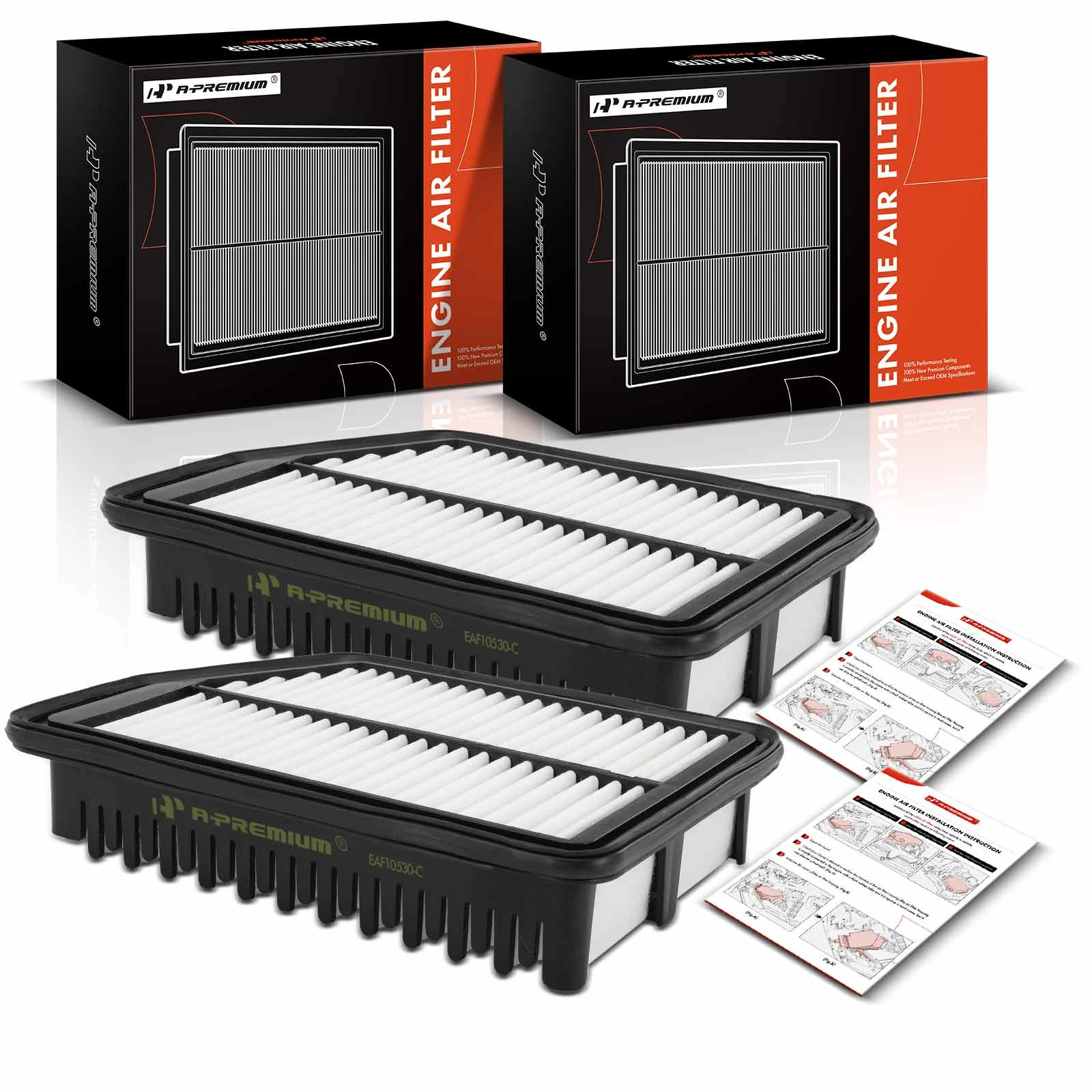 2 Pcs Engine Air Filter for 2013-2017 Kia Forte Koup