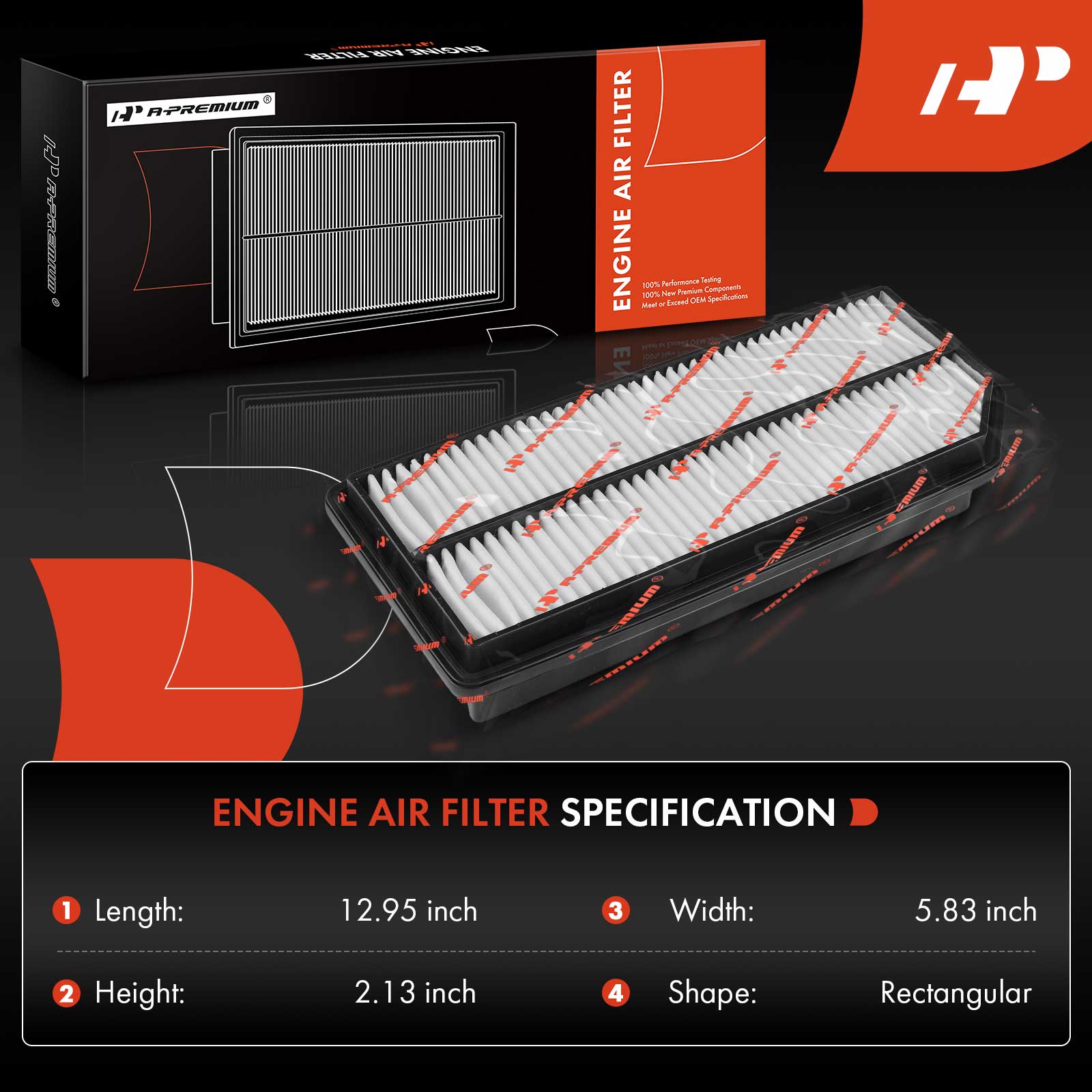 CA12293 FRAM Extra Guard Air Filter - View #6