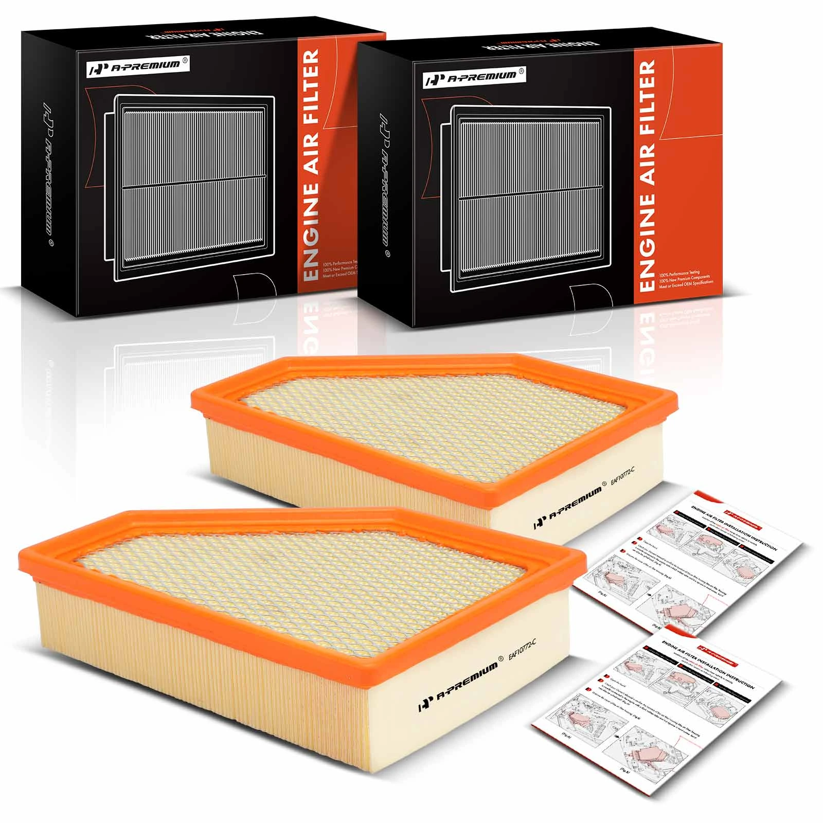 2 Pcs Engine Air Filter for 2017-2024 Chrysler Pacifica