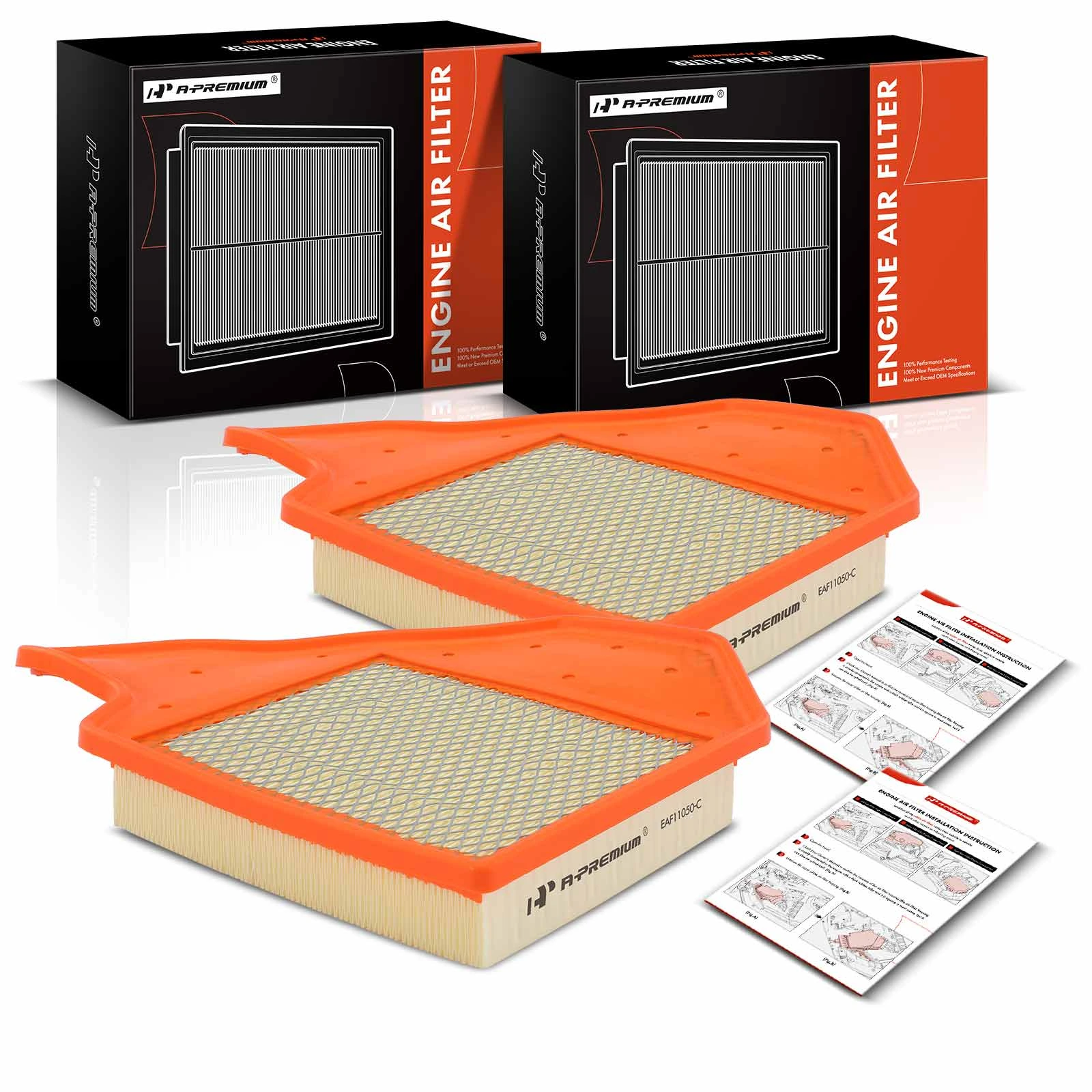 2 Pcs Engine Air Filter for 2011-2014 Volkswagen Routan