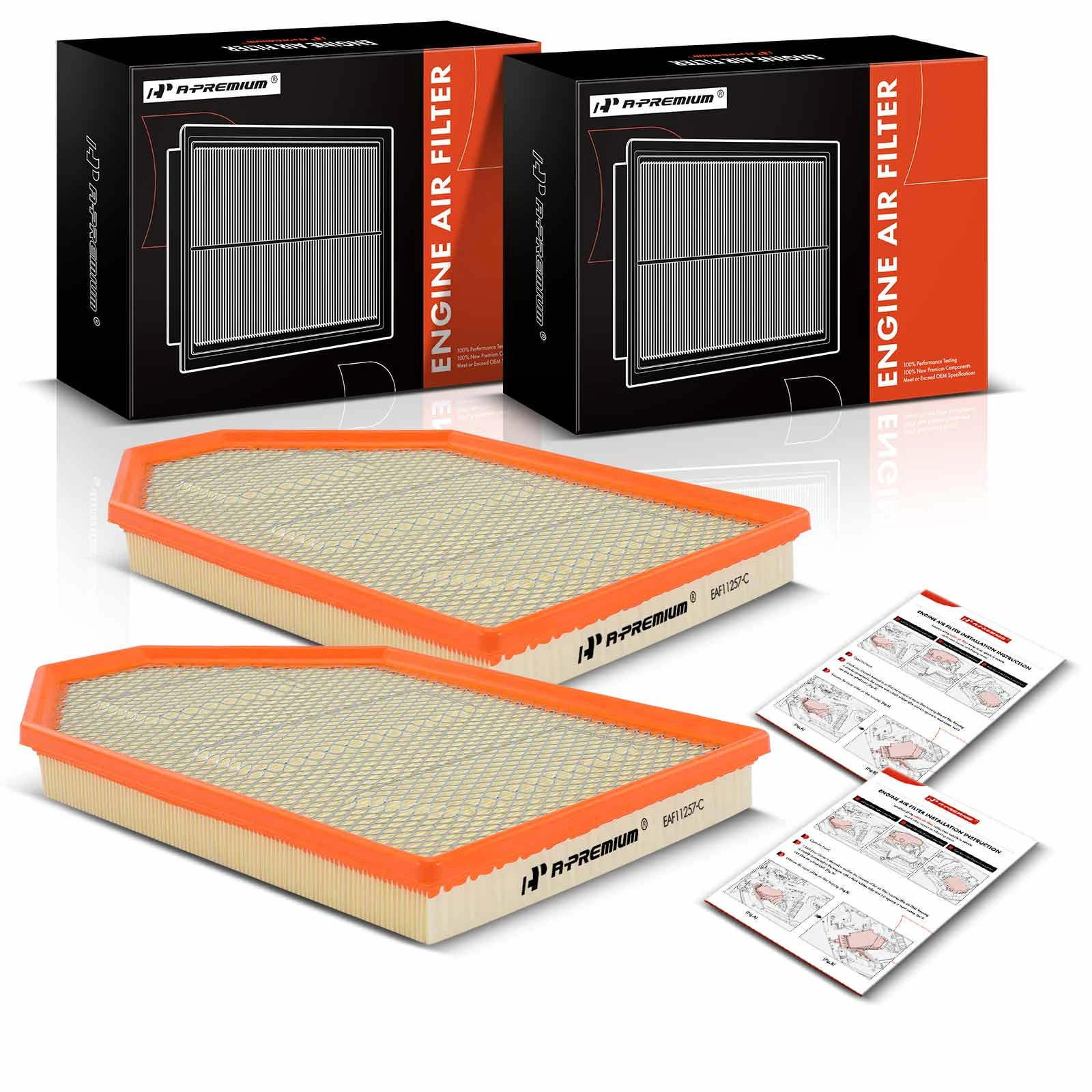 2 Pcs Engine Air Filter for 2011-2020 2022 Chrysler 300