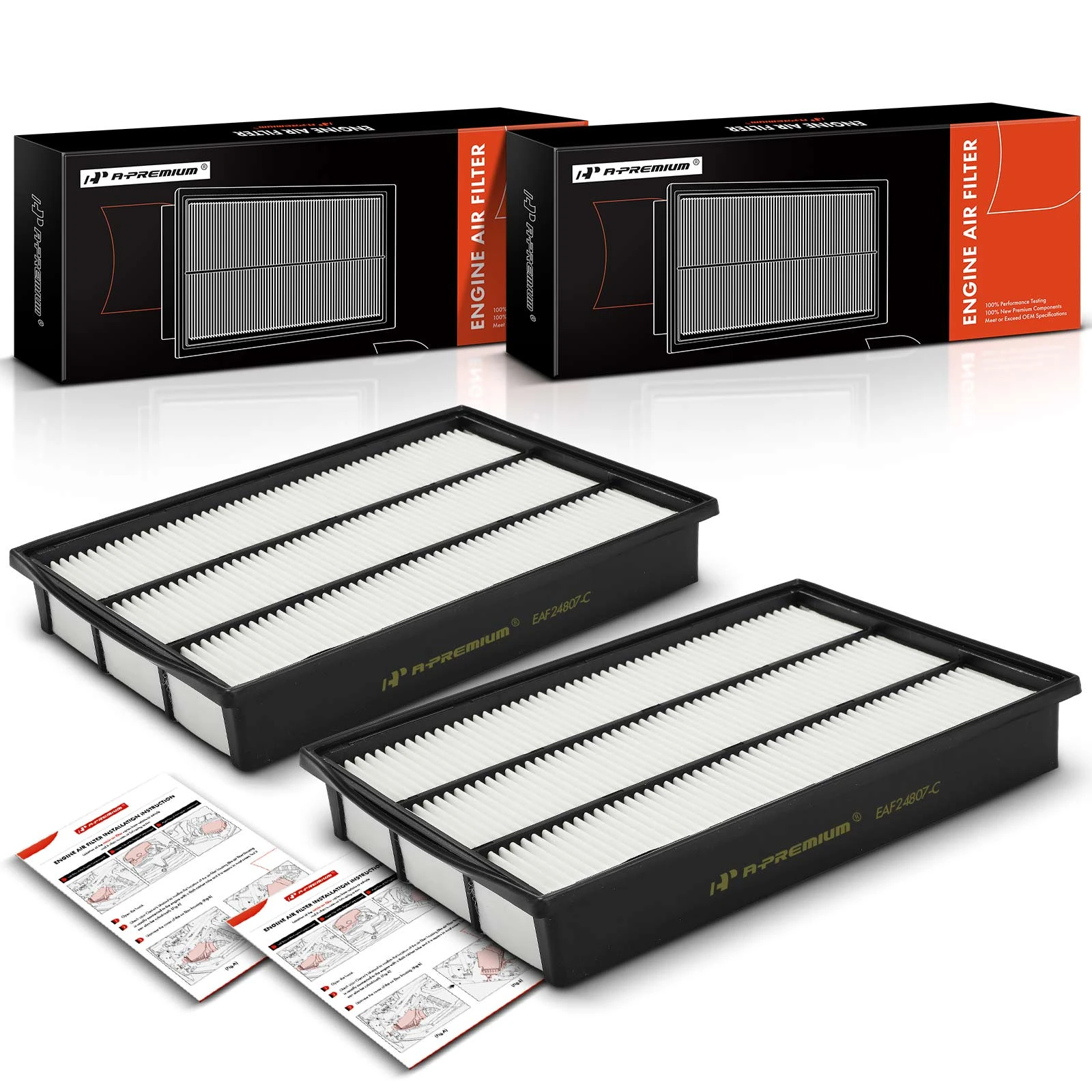 2 Pcs Engine Air Filter for 2003-2008 INFINITI FX45