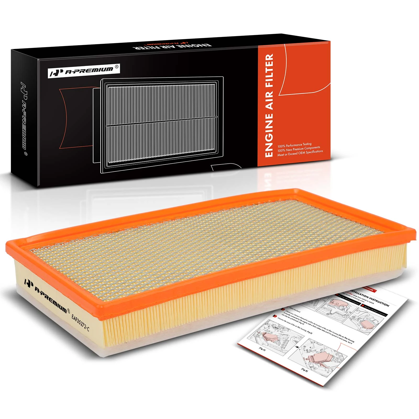 Engine Air Filter for Ford F-250 Super Duty F-350 Super Duty V8 7.3L