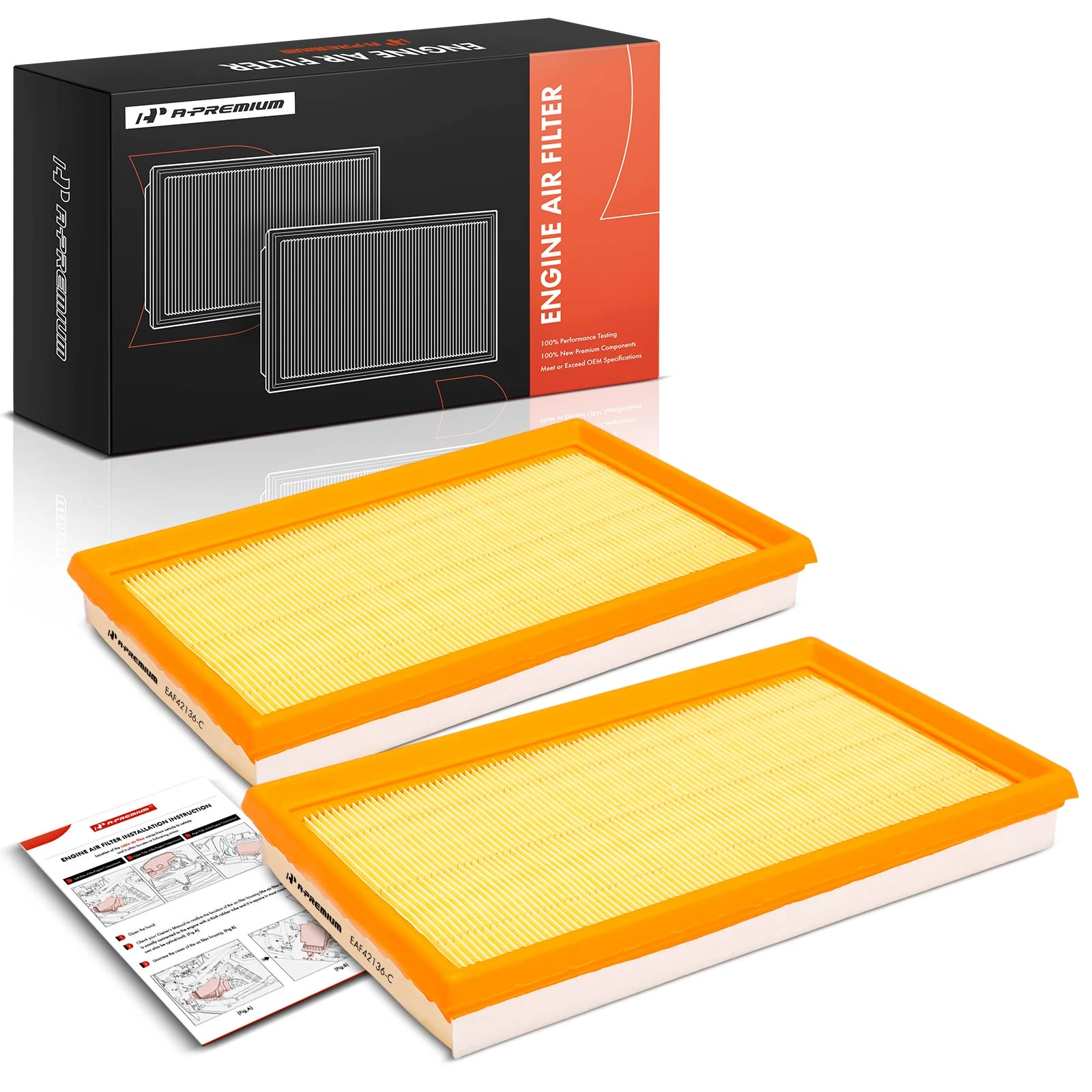 2 Pcs Engine Air Filter for 1985-1988 Nissan Maxima