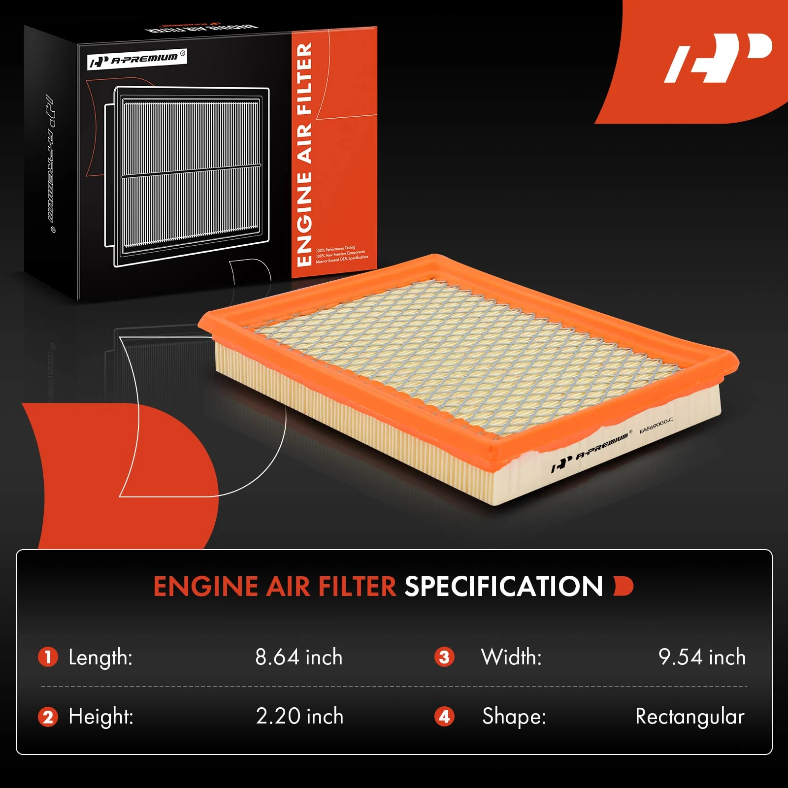 Top-Rated 1990-1996 Nissan 300ZX Engine Air Filter APEAF403 | A