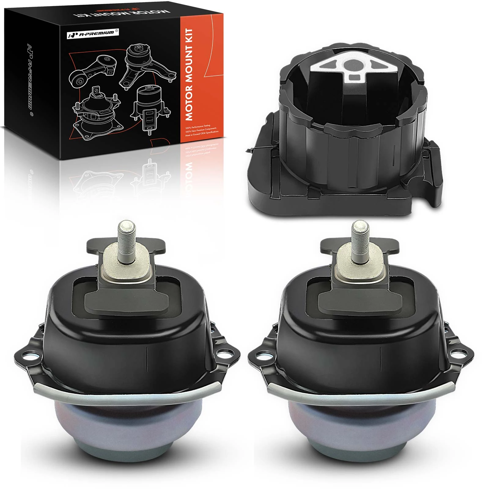 3 Pcs Engine Motor & Transmission Mount