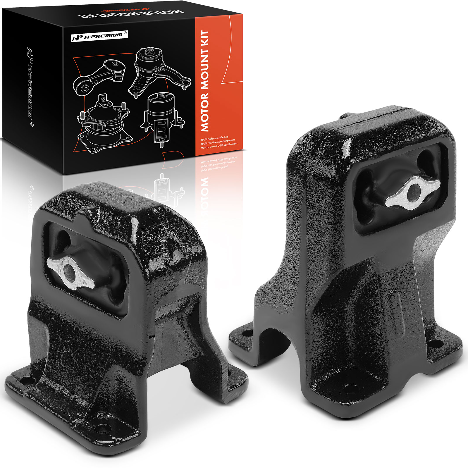 2 Pcs Front Engine Motor Mounts