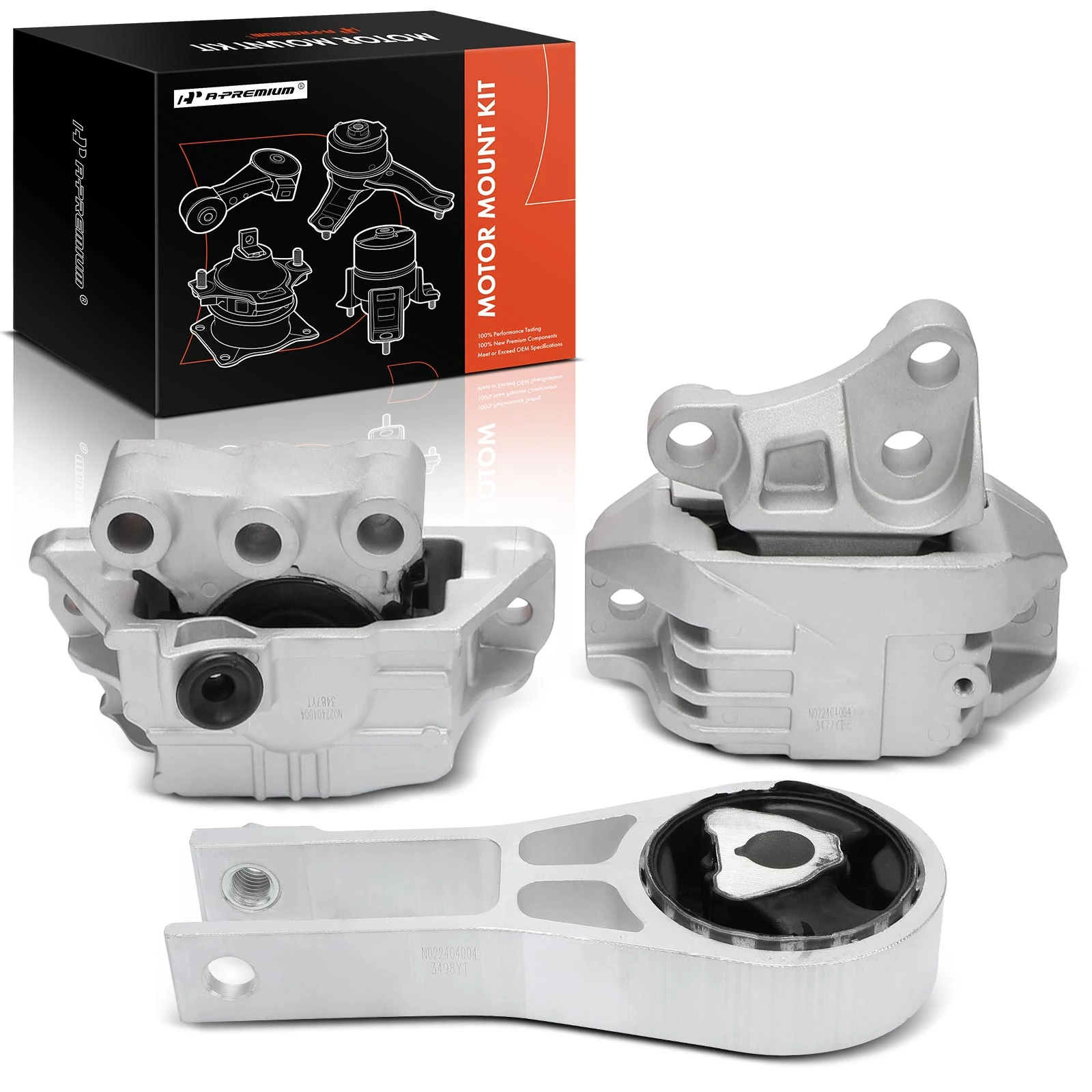 3 Pcs Engine Shock & Transmission & Engine Mount for 2017-2021 Jeep Compass