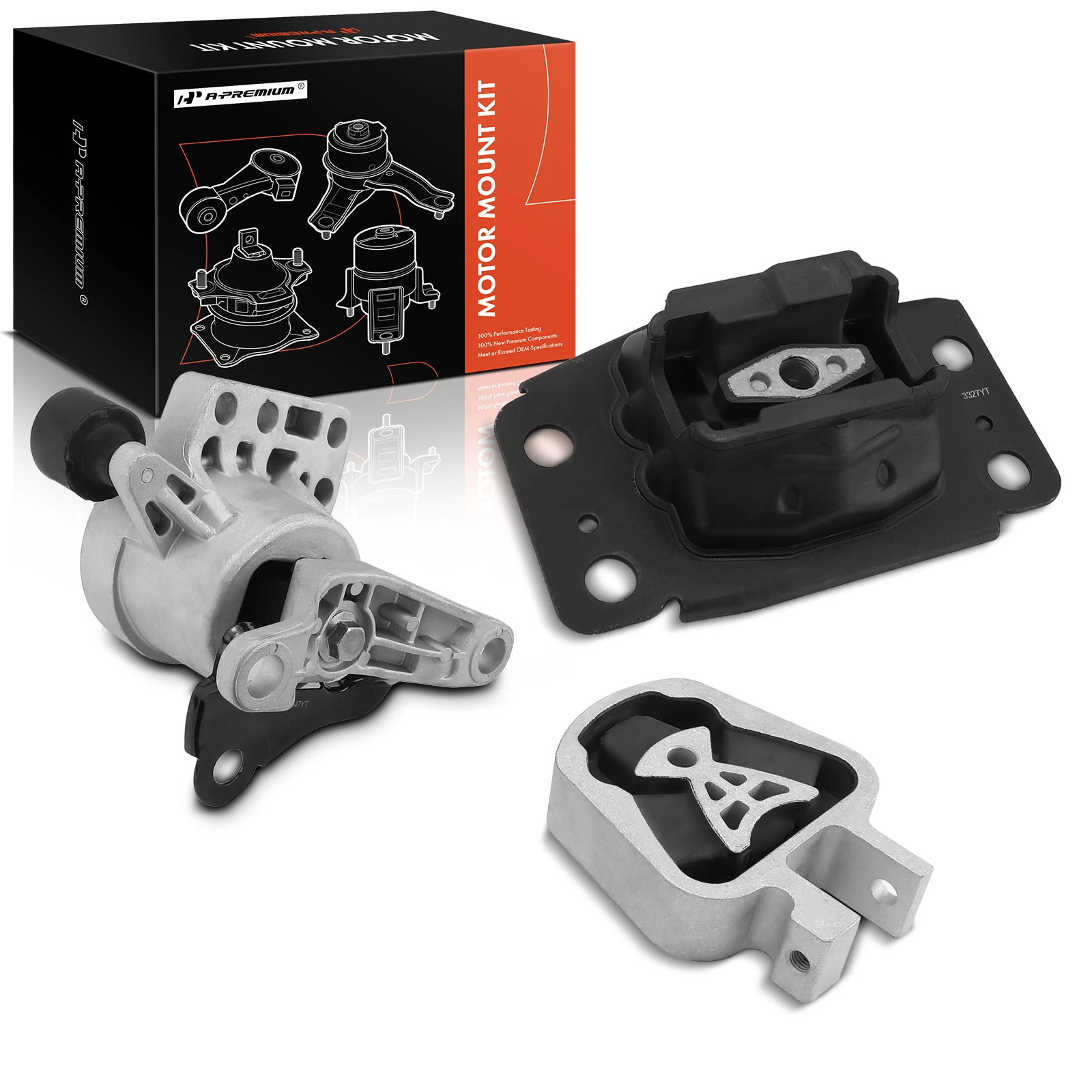 3 Pcs Engine Motor & Transmission Mount for 2013-2016 Lincoln MKZ