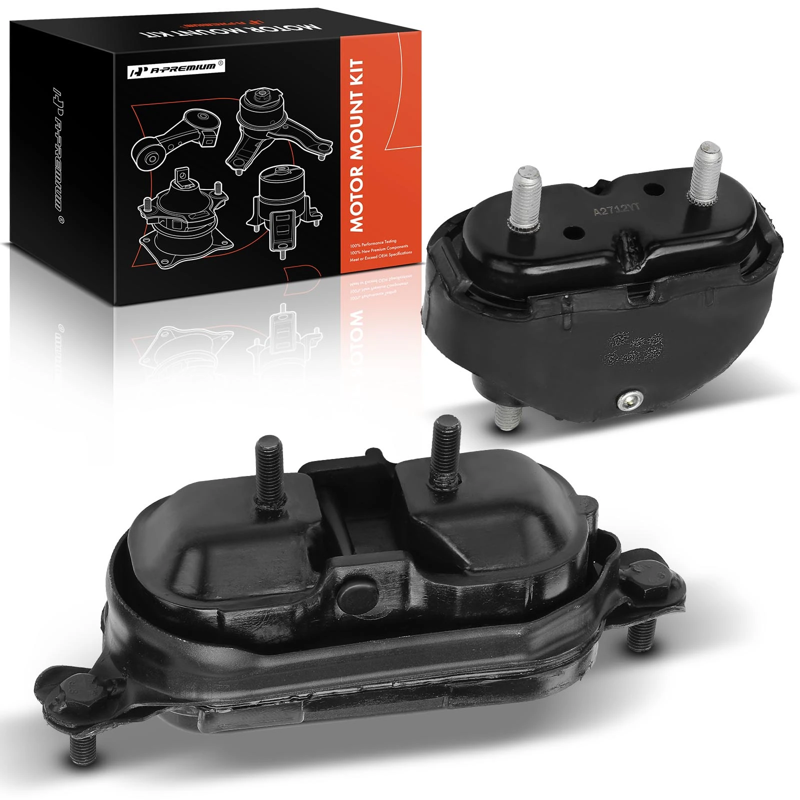 2 Pcs Engine Motor & Transmission Mount