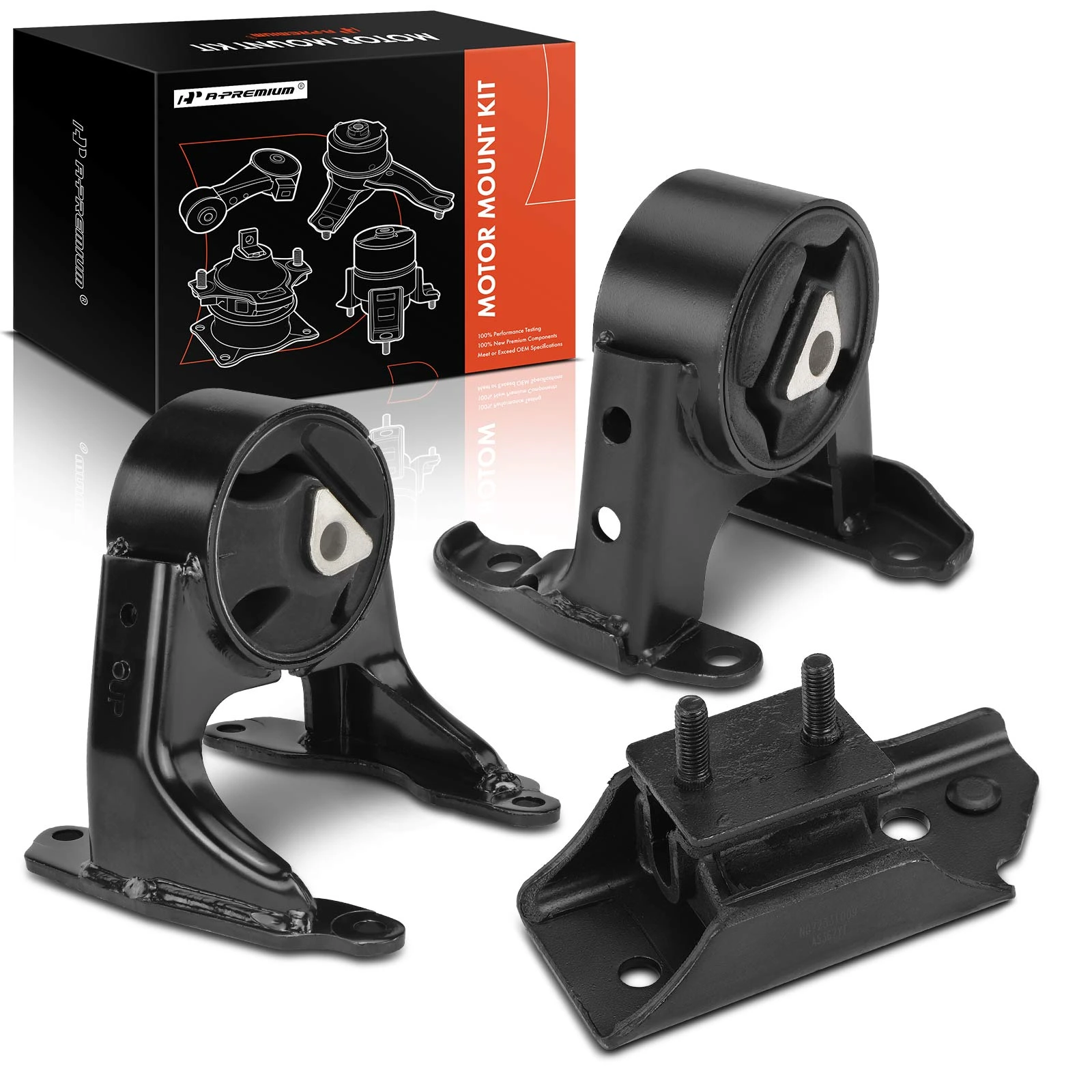 3 Pcs Engine Motor & Transmission Mount