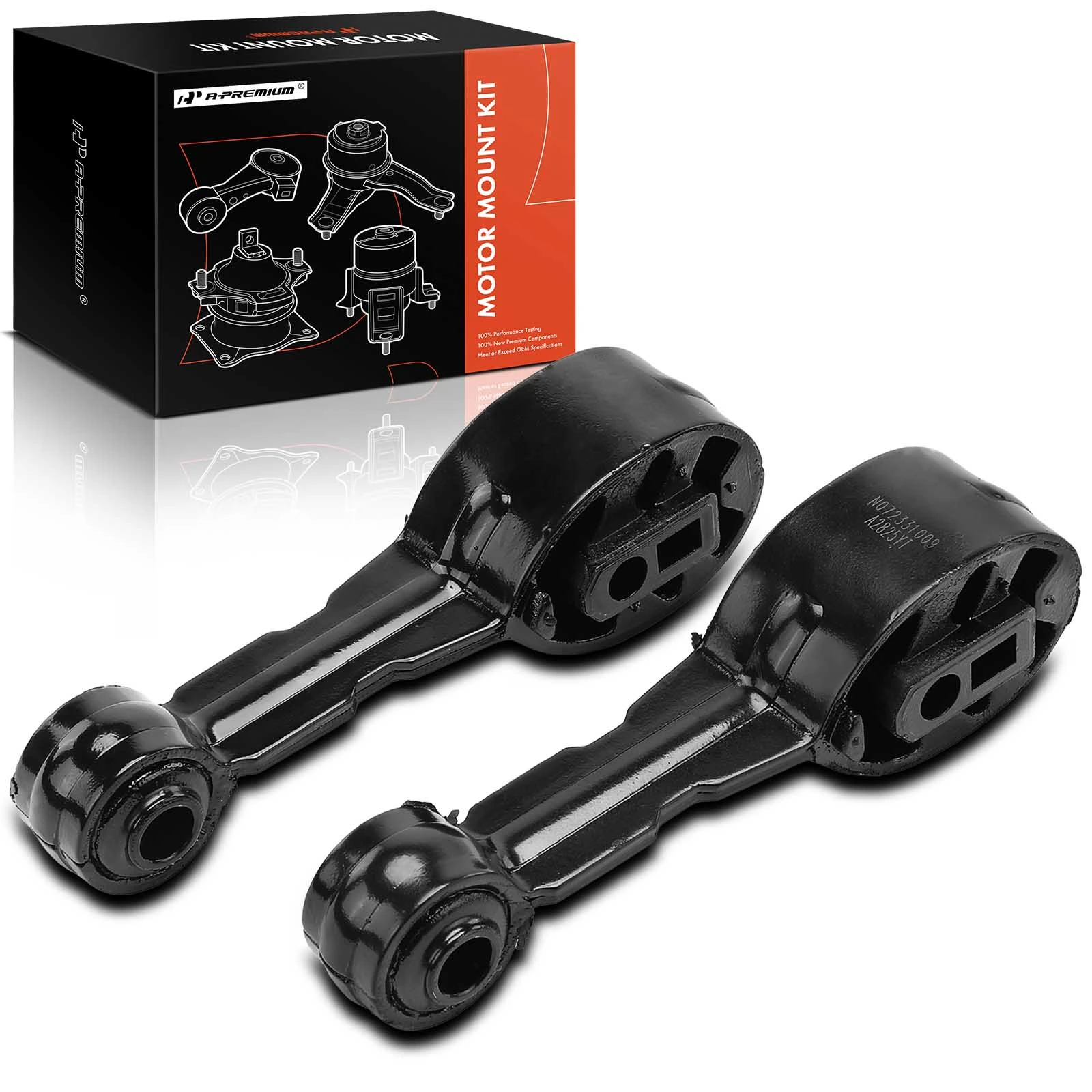 2 Pcs Front & Rear Torque Strut Mount