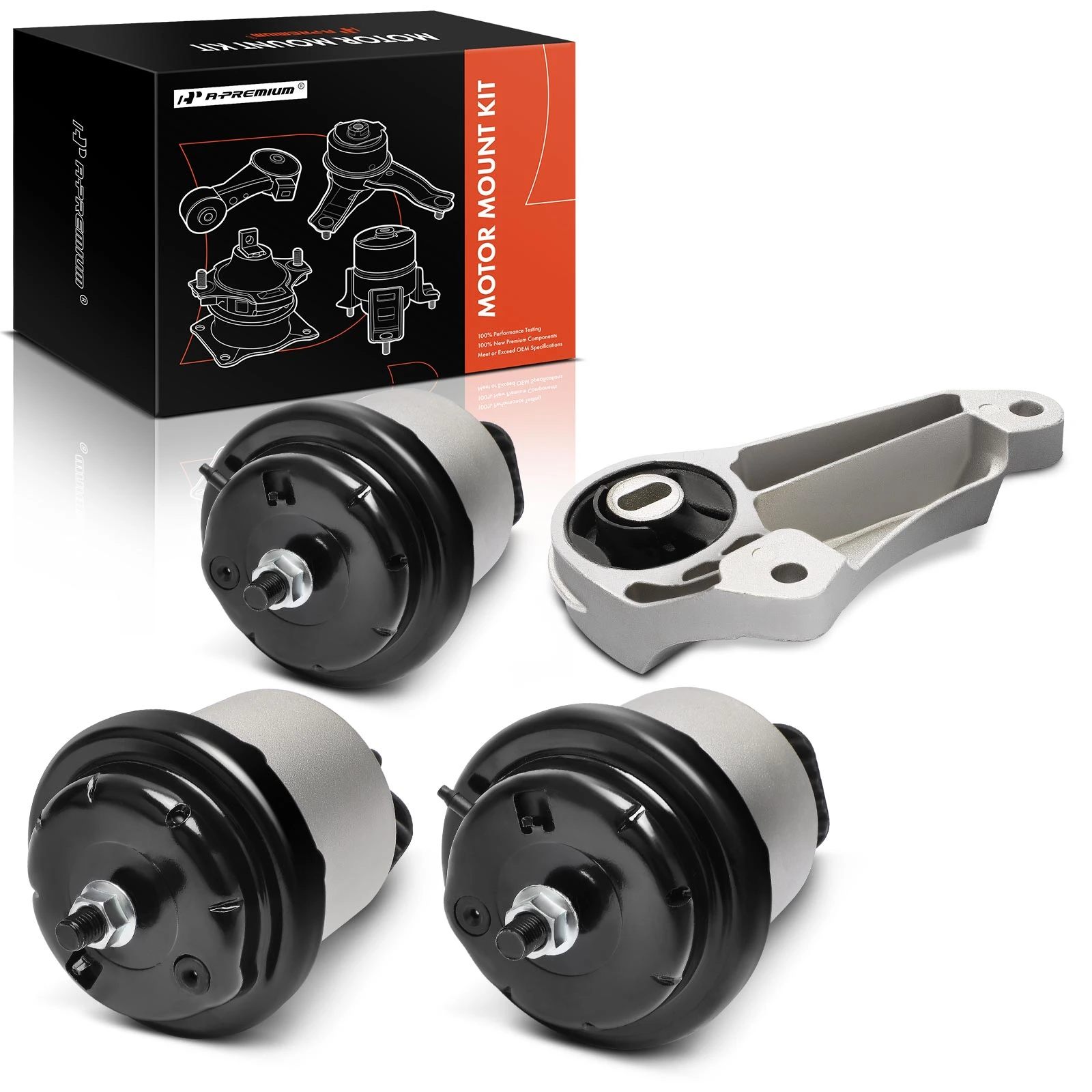 2007-2008 Saturn Outlook 4-Pc Engine Mount and Transmission Mount Kit A-Premium APEM1321