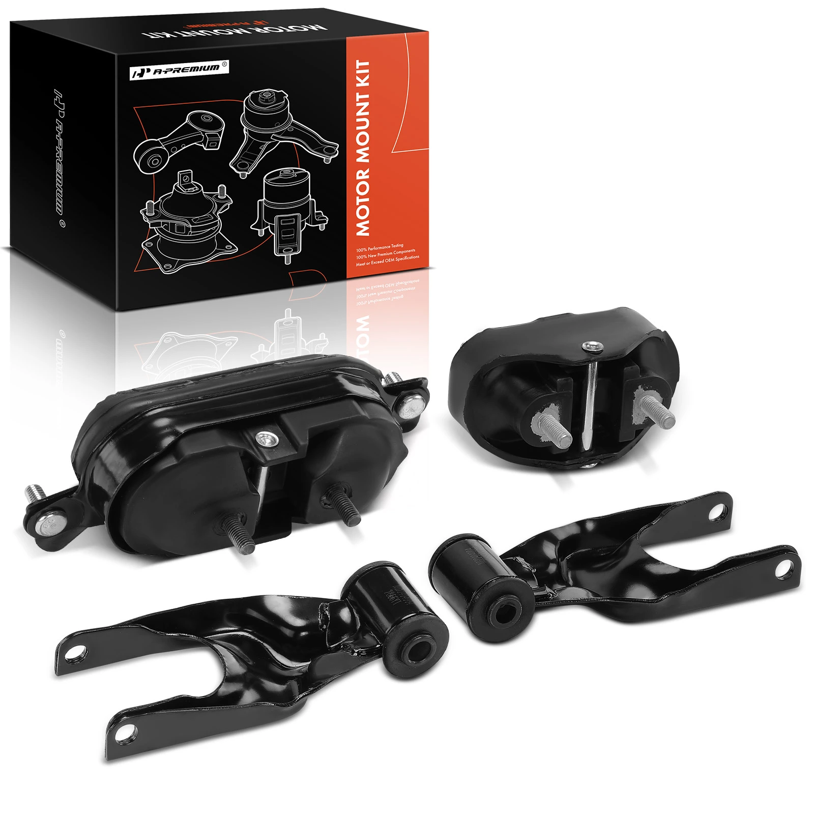 4 Pcs Engine Motor & Transmission Mount & Torque Strut Mount