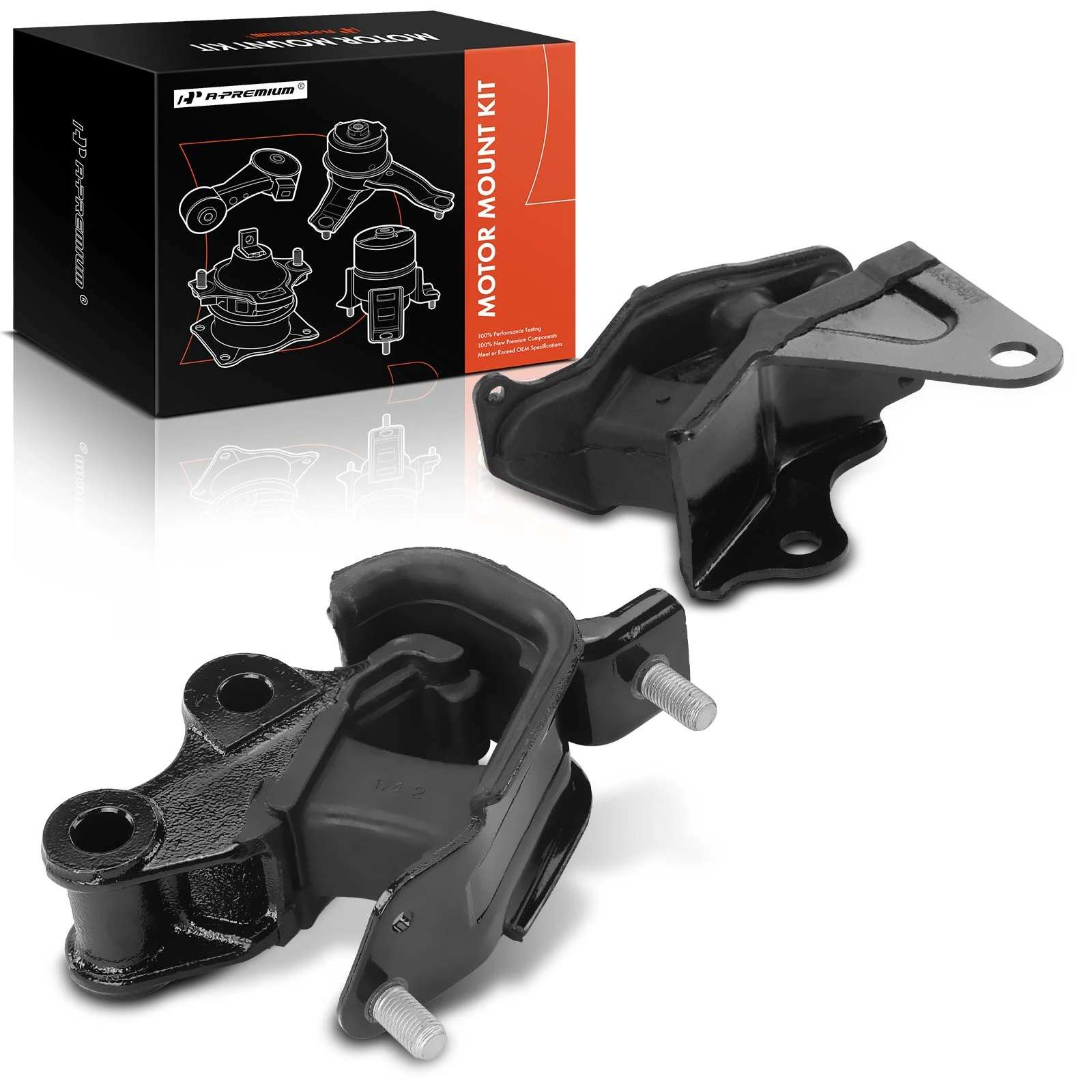 2 Pcs Front & Rear Transmission Mount