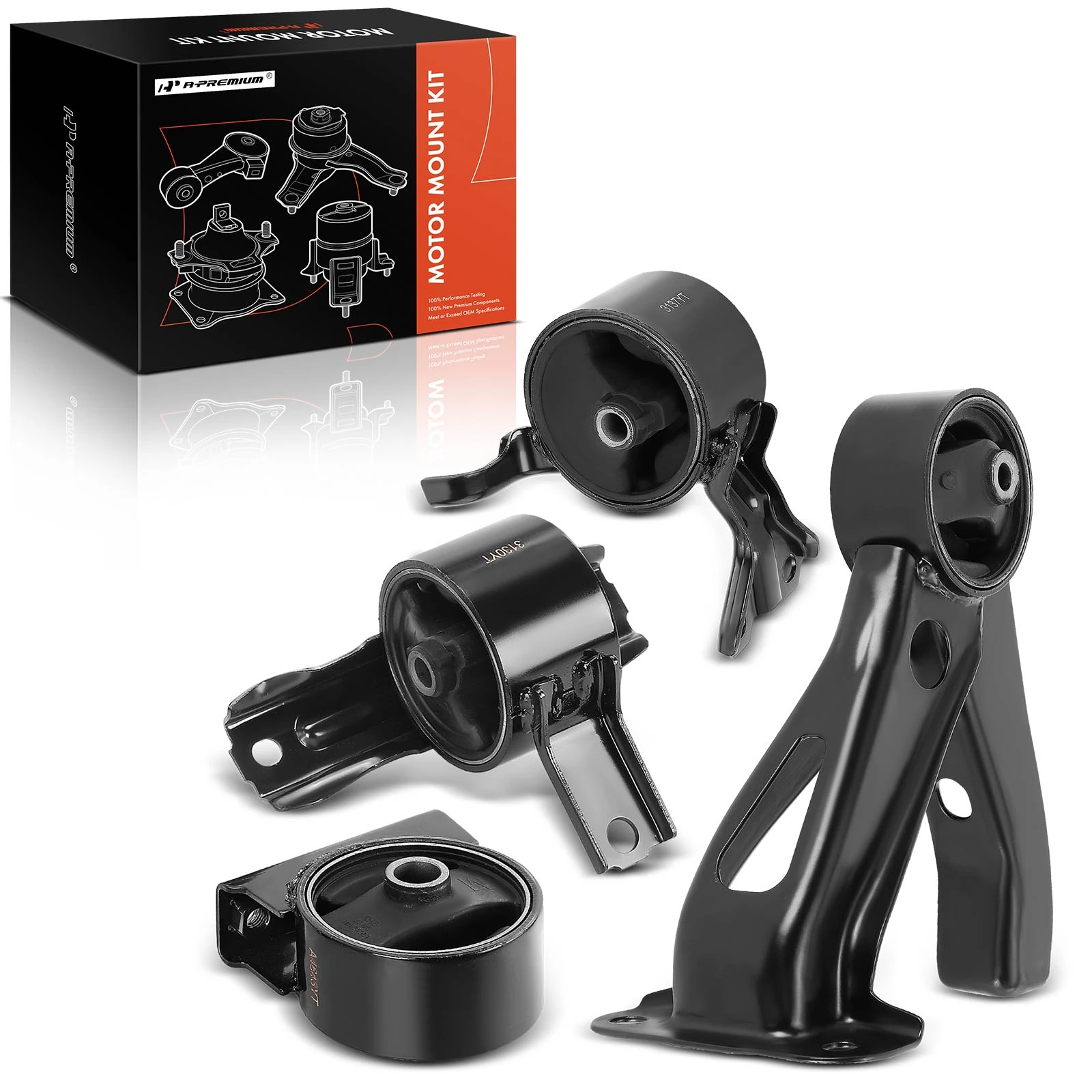 4 Pcs Engine Motor & Transmission Mount for 2007-2013 Mitsubishi Outlander