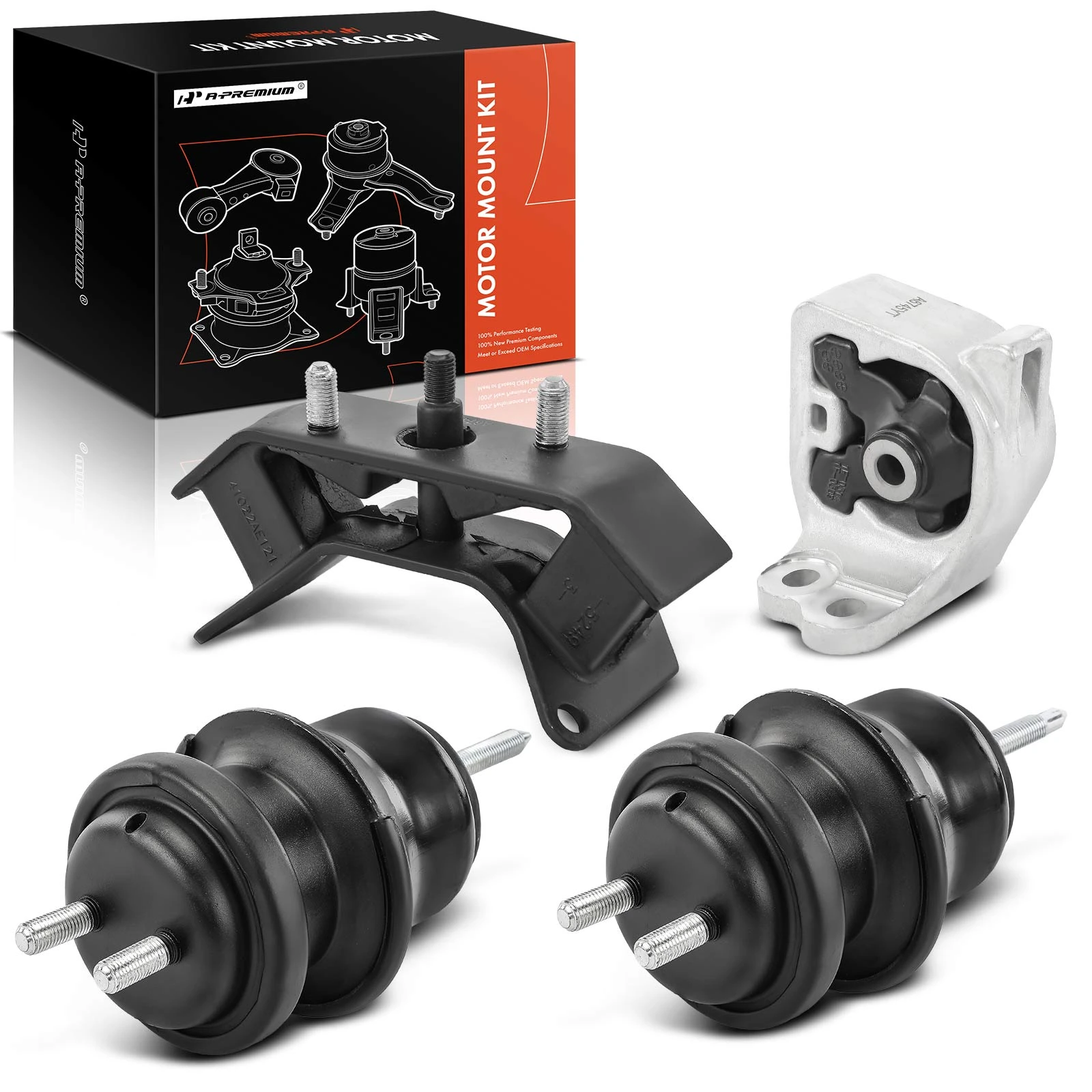 4 Pcs Engine Motor & Transmission Mount