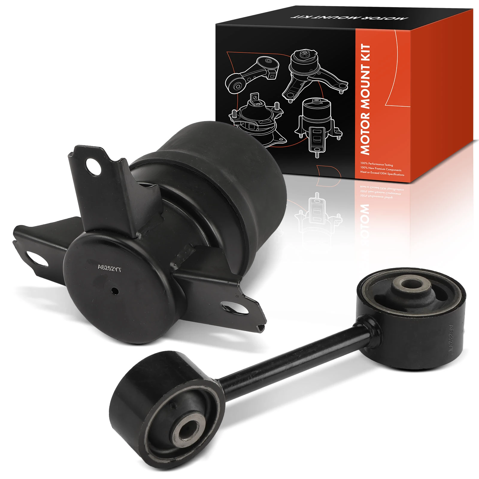 2 Pcs Engine Motor & Torque Strut Mount