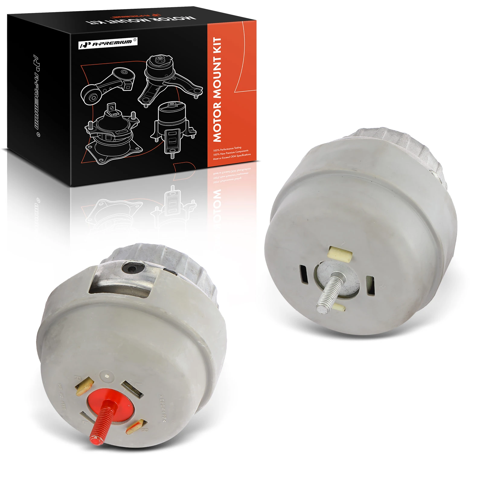 2 Pcs Front Driver & Passenger Motor Mount for 2005-2009 Audi A6 Quattro