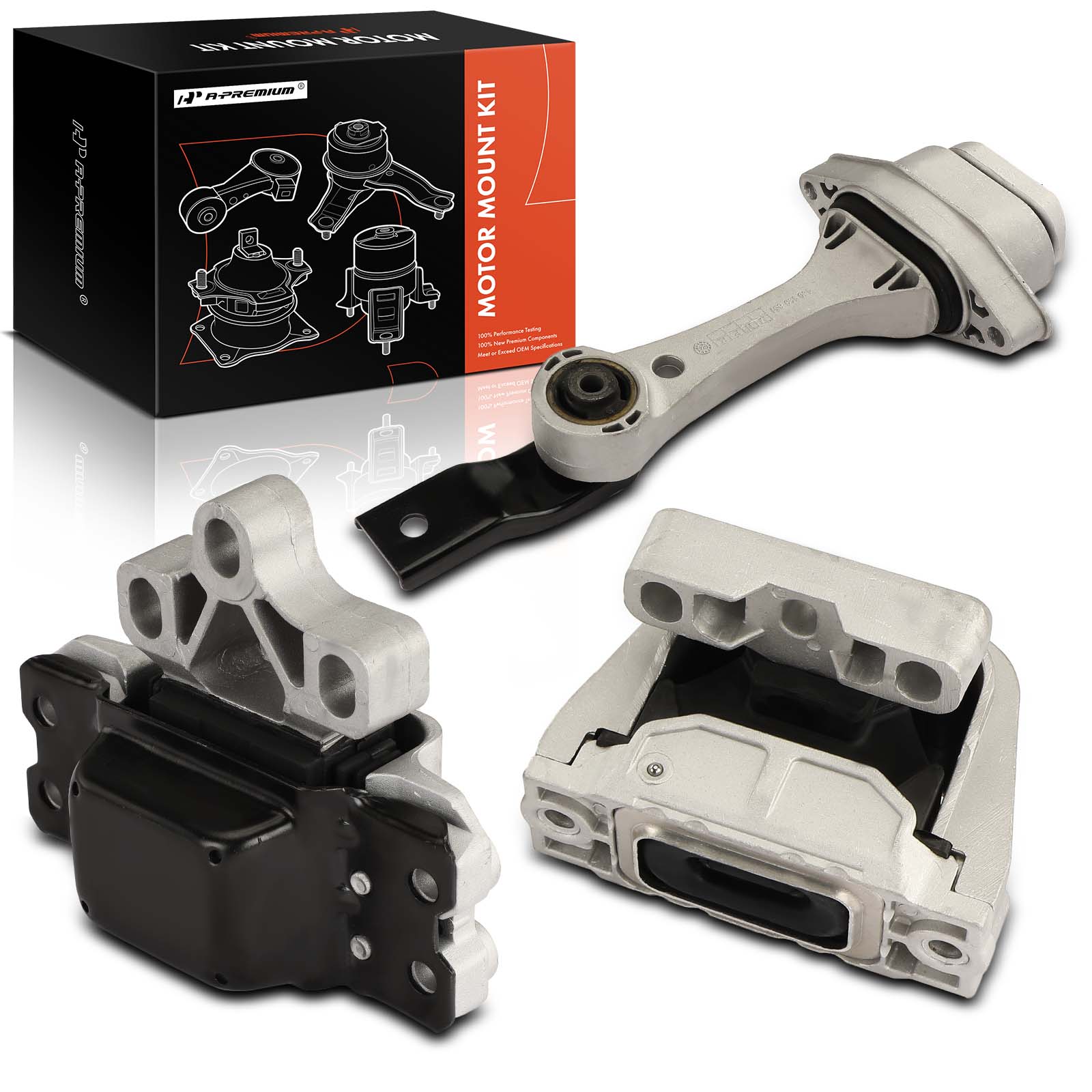 3 Pcs Engine Motor & Transmission Mount 