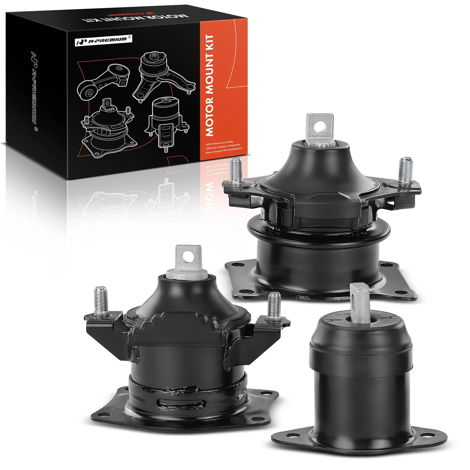 3 Pcs Front & Rear Engine Motor Mount