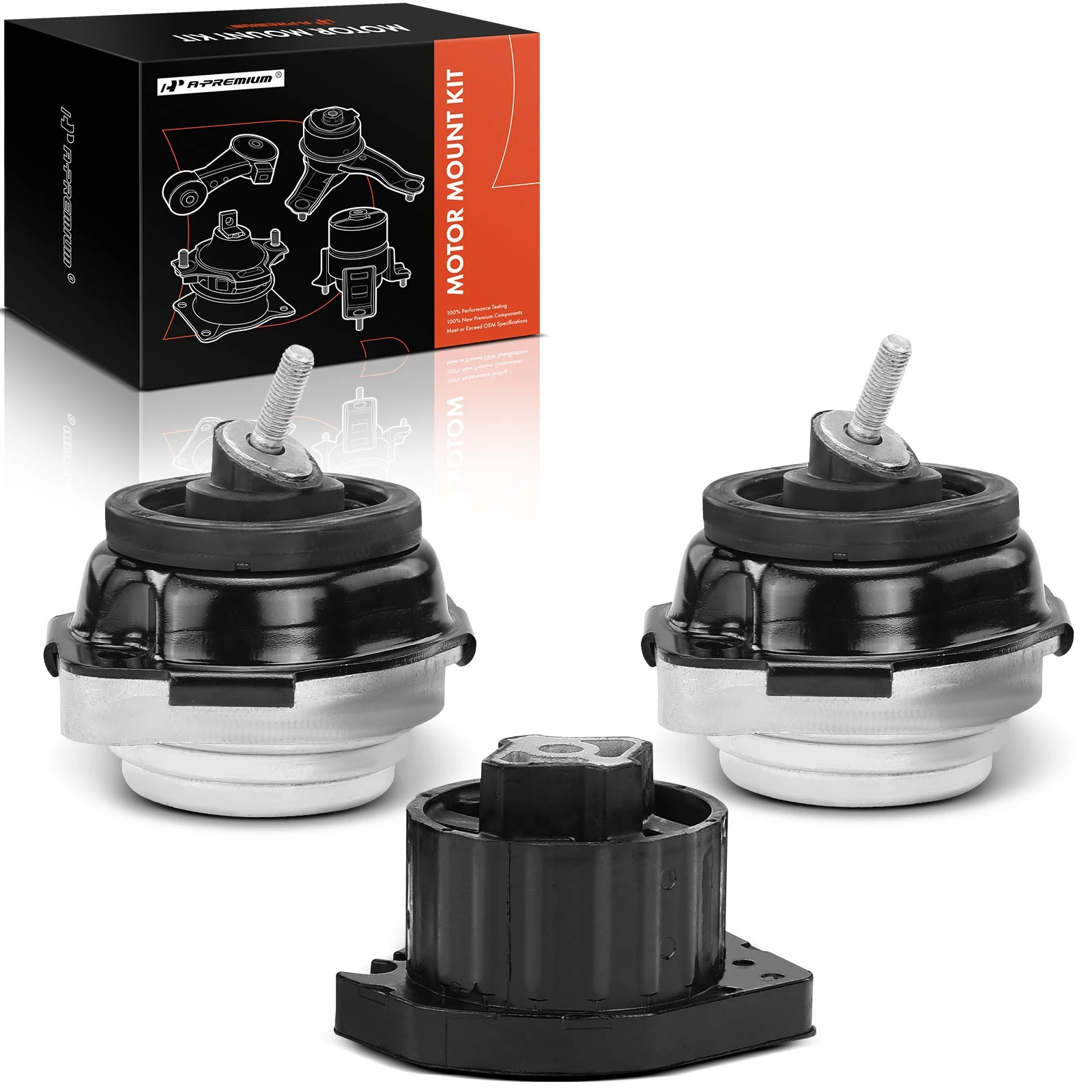 3 Pcs Engine Motor & Transmission Mount