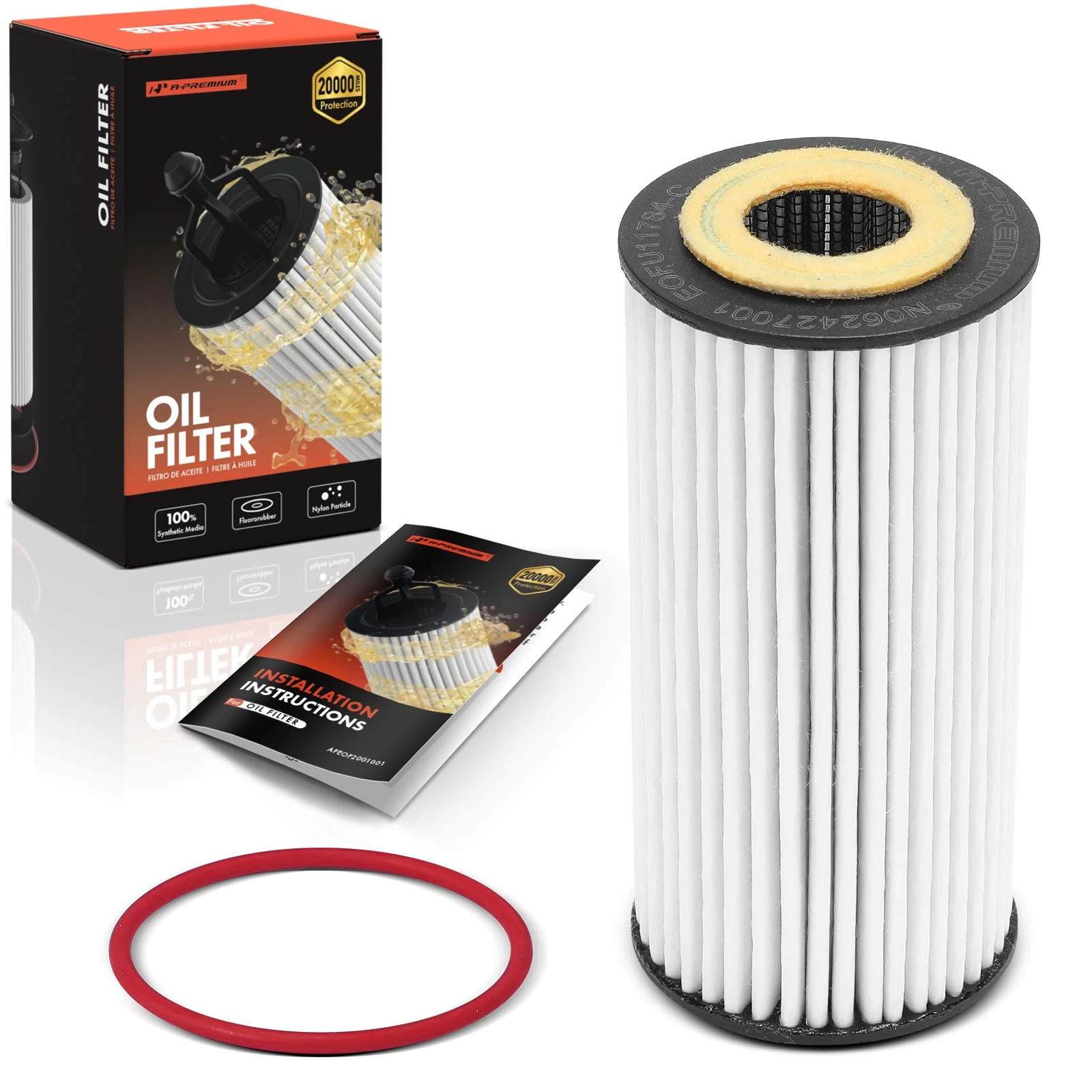 Ultra Synthetic Oil Filter for VW Jetta 14-24 Audi 20K Miles Protection