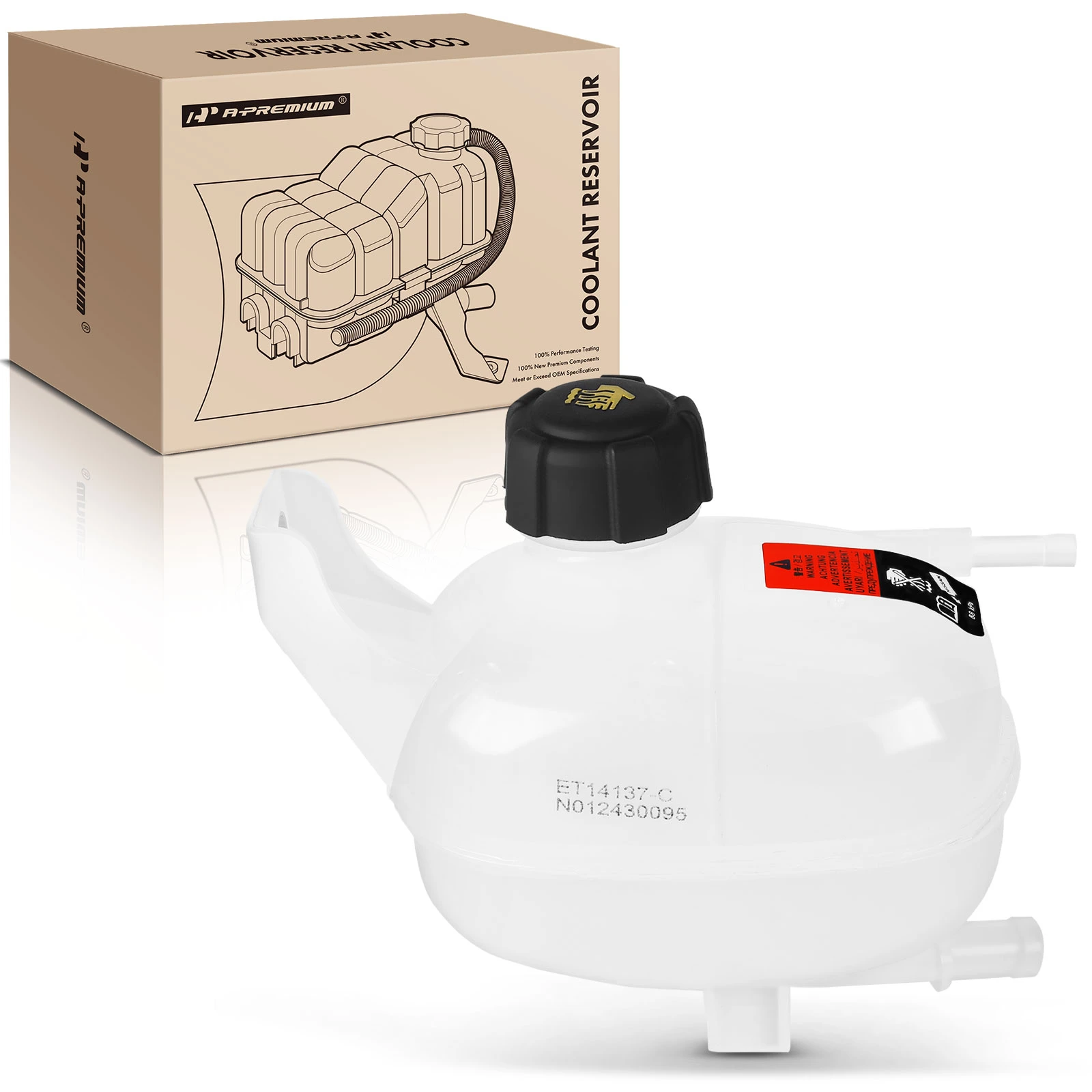 Engine Coolant Reservoir w/ Cap for Nissan Kicks 2018 2019-2025 Versa 2020-2025