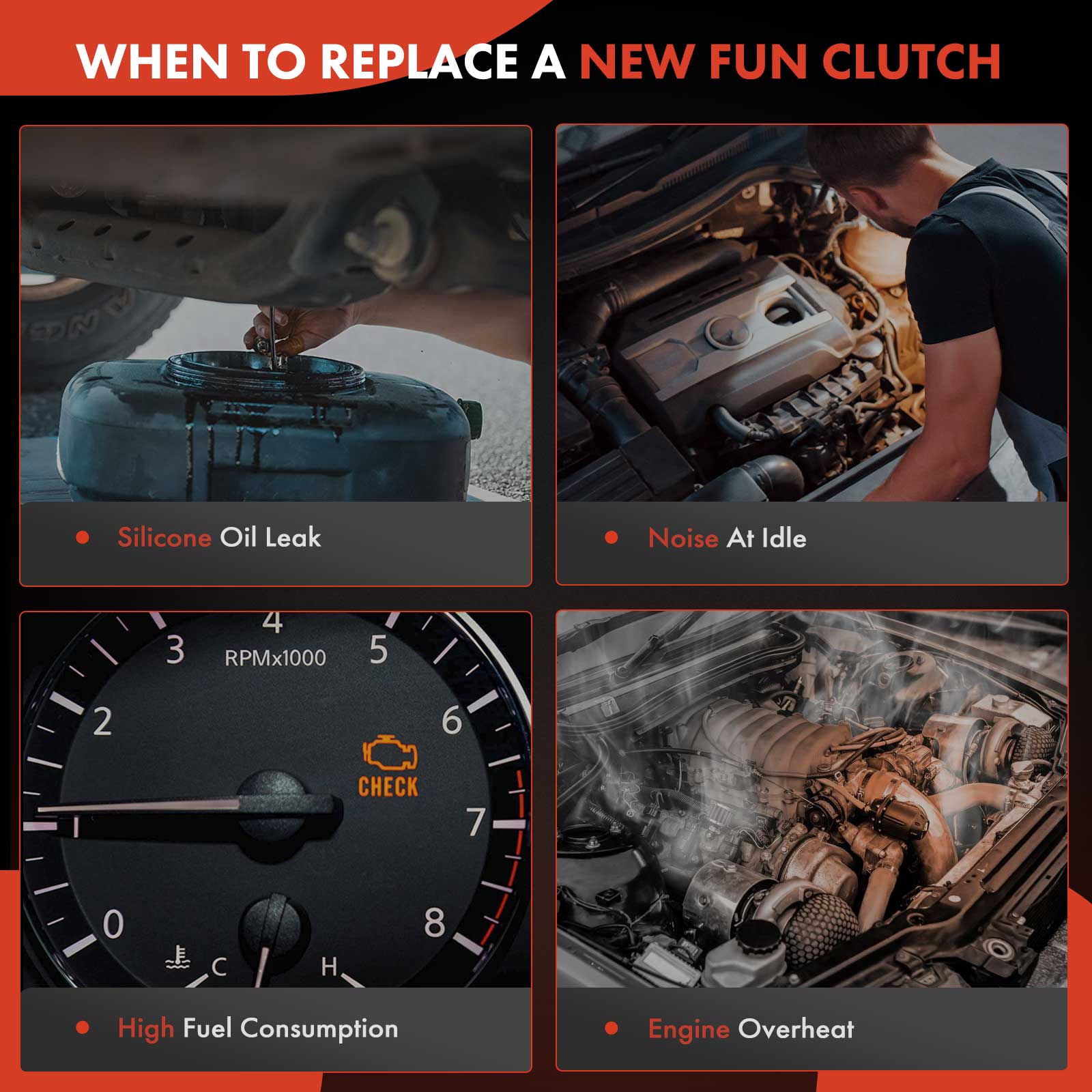 A-Premium Engine Cooling Fan Clutch Compatible With Qatar