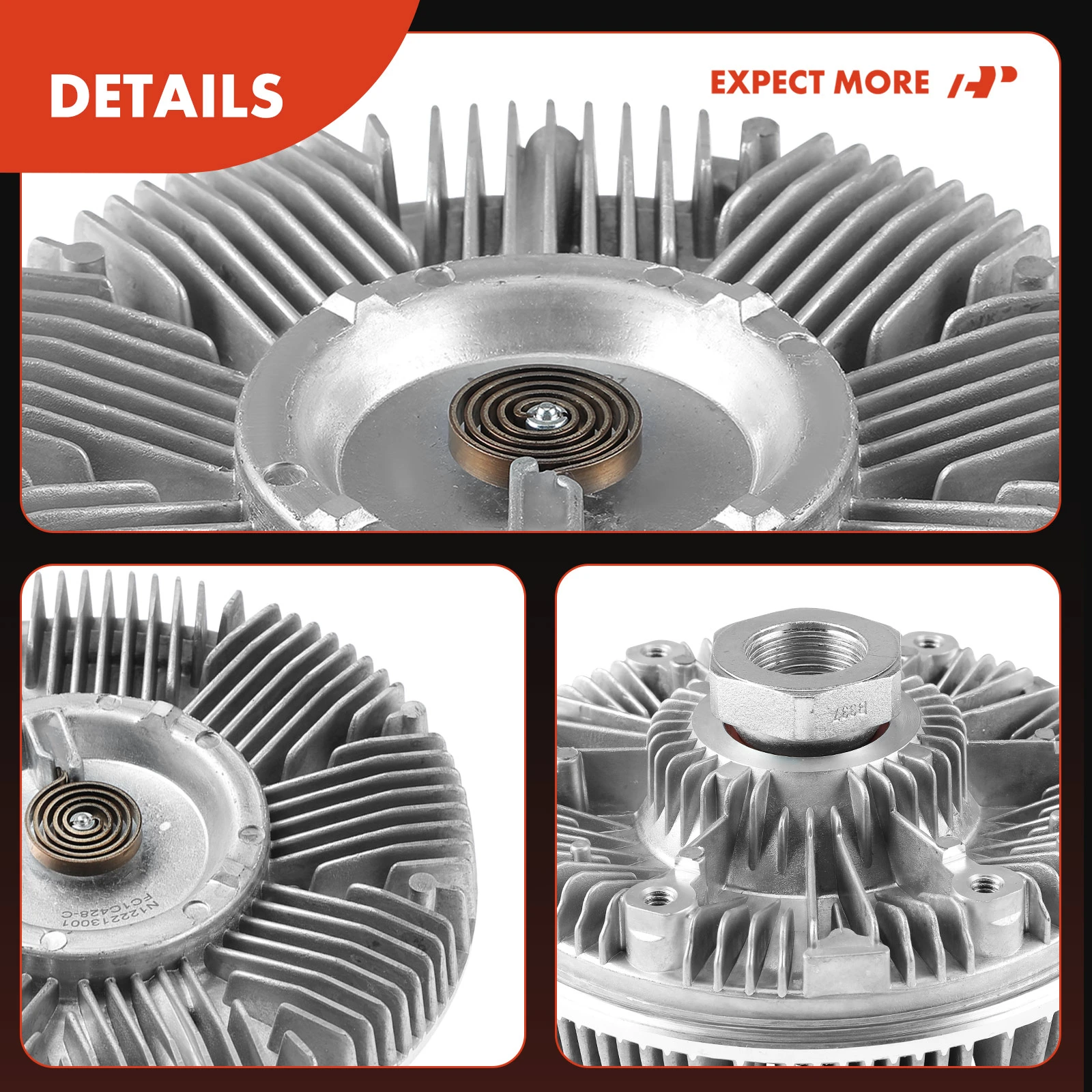 Radiator Fan Clutch For Ford F600 1993-1994 F650 F750 2001-2003 L6 5.9L V8 7.3L